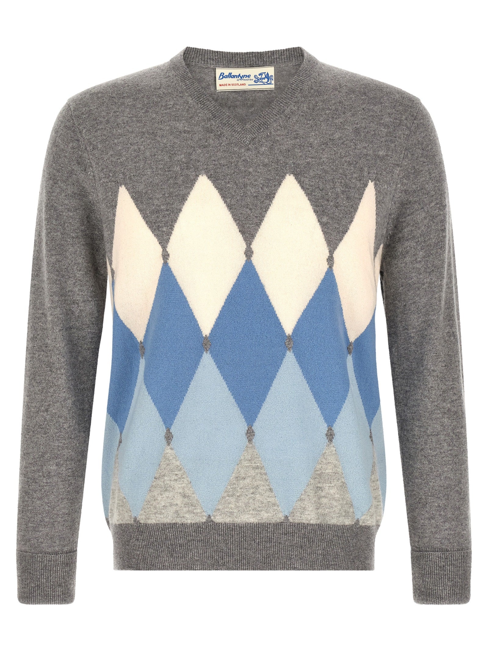 Ballantyne 'Classic Diamond' Intarsia Sweater