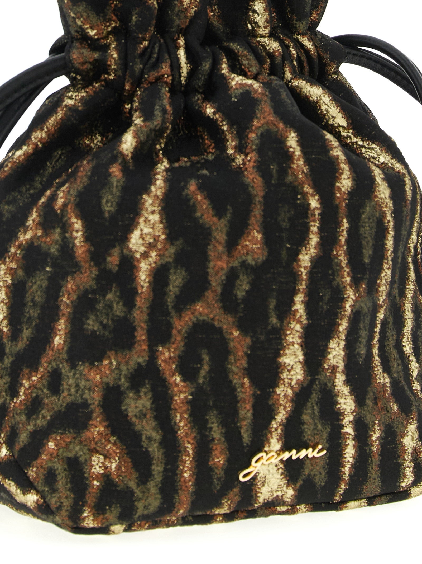 Ganni 'Metallic Bou Bucket' Pouch