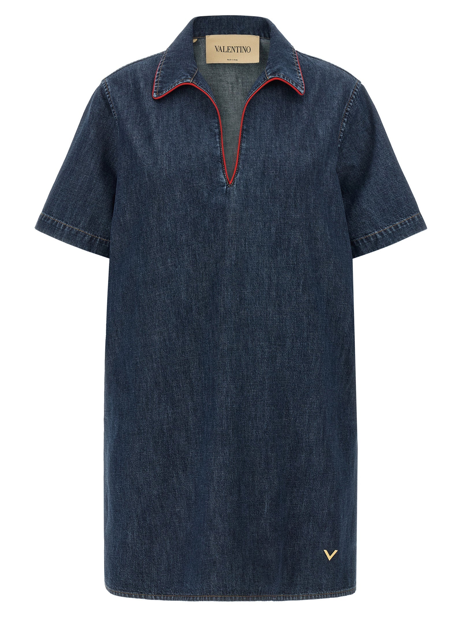 Valentino Garavani Valentino Garavani Chambray 'Vlogo' Denim Dress