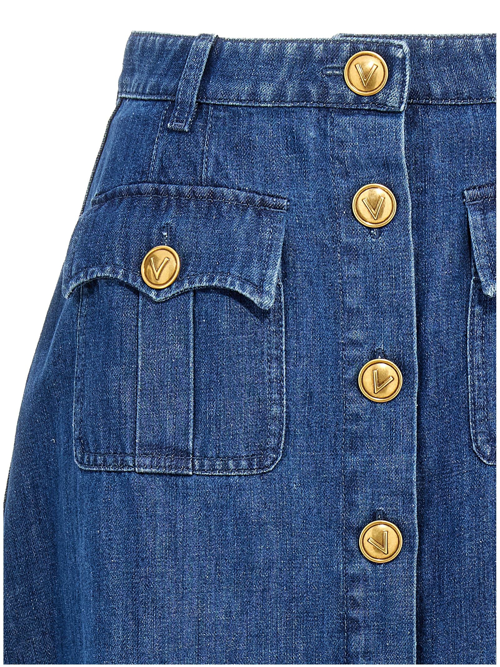 Valentino Garavani Valentino Garavani Denim Skirt