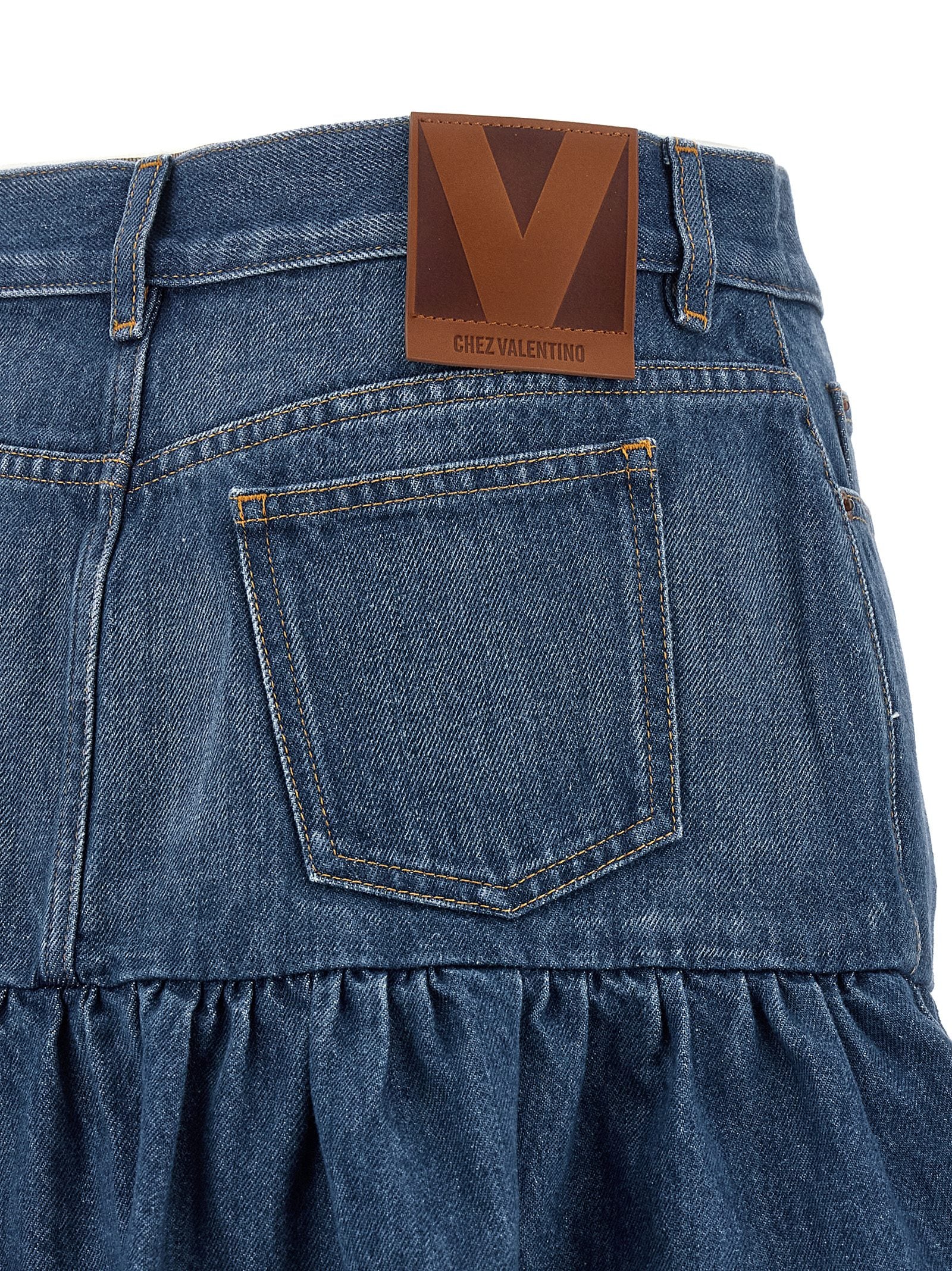 Valentino Garavani Denim Skirt