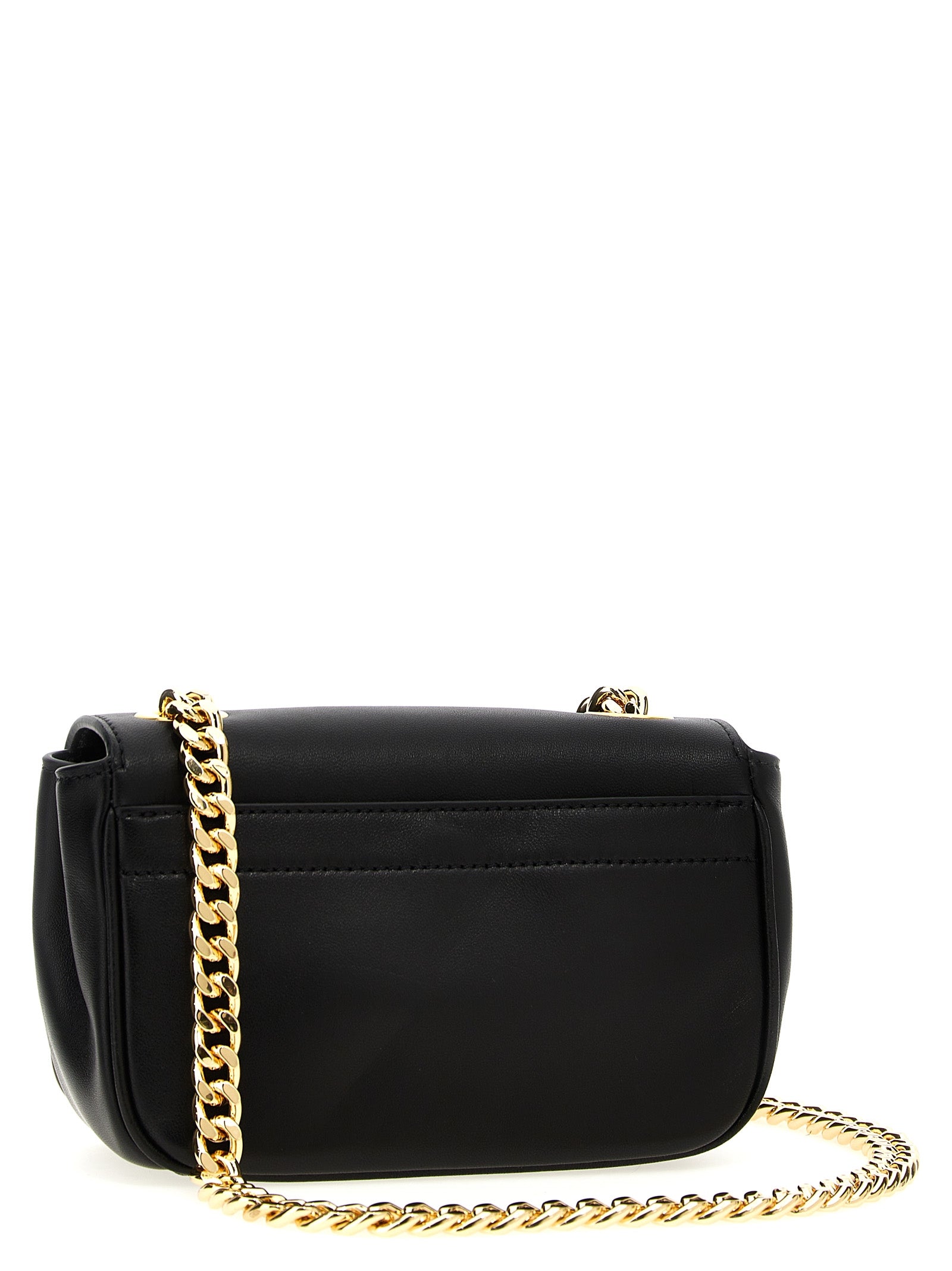 Moschino Logo Leather Shoulder Bag