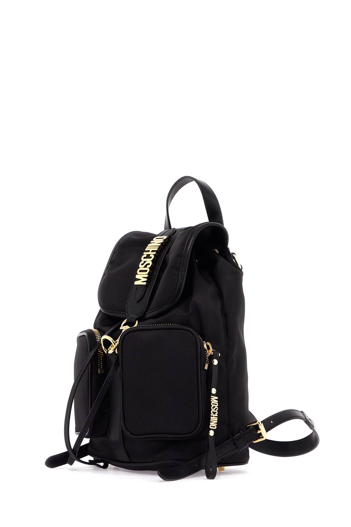 Moschino Backpack With Metal Lettering