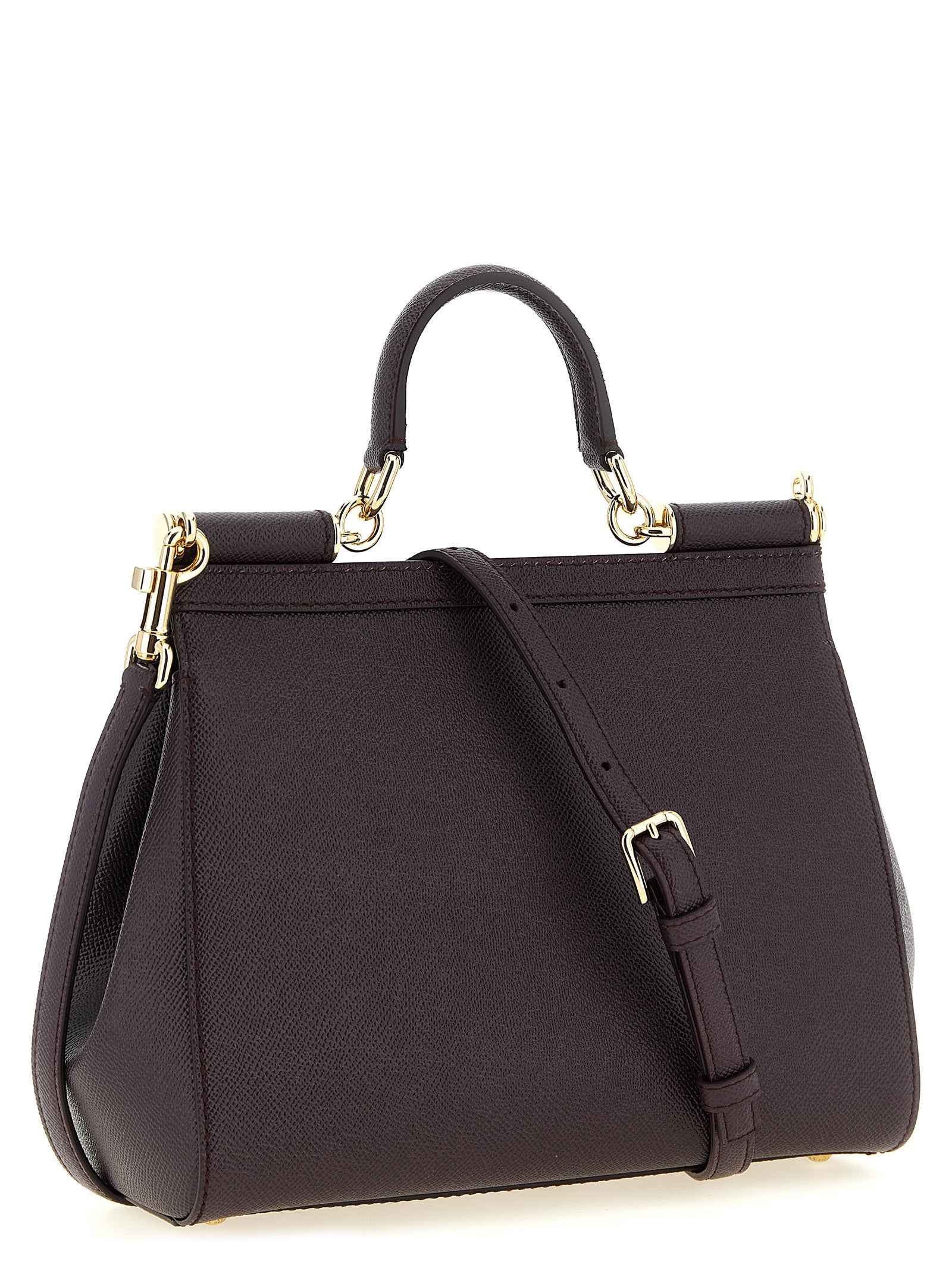 Dolce & Gabbana 'Sicily Grande' Dauphine Leather Handbag
