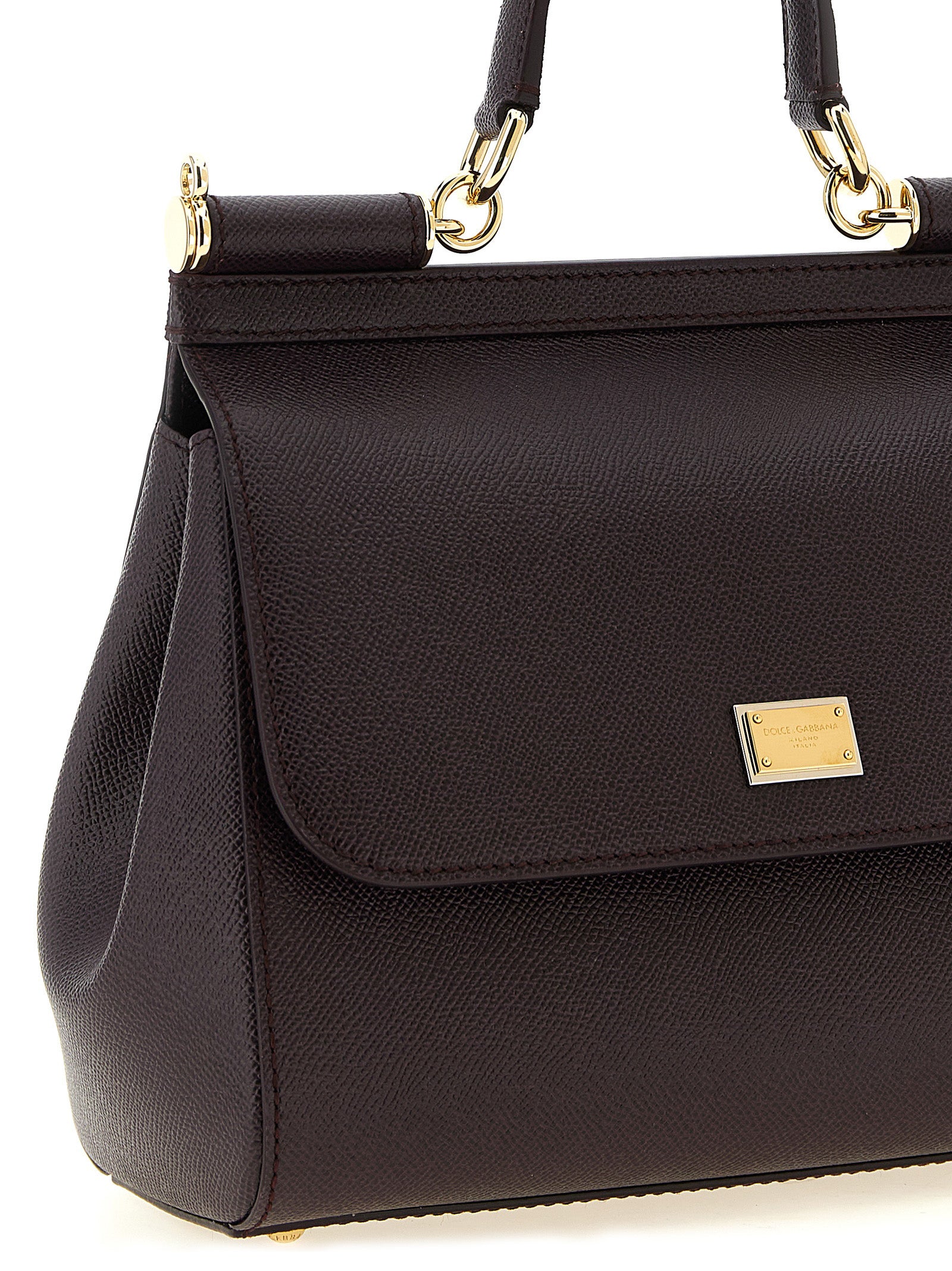 Dolce & Gabbana 'Sicily Grande' Dauphine Leather Handbag