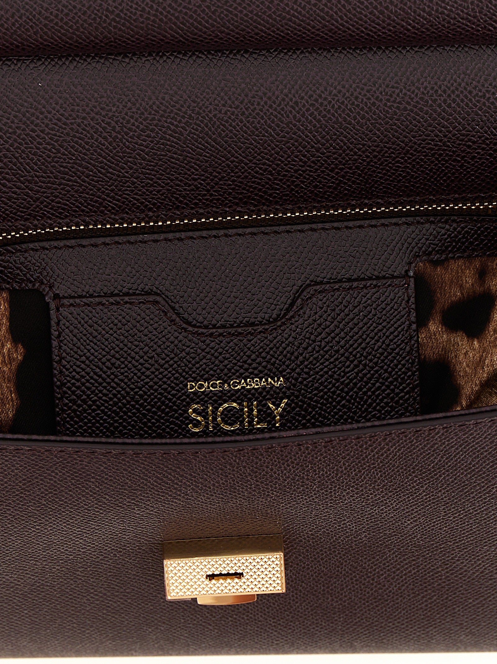 Dolce & Gabbana 'Sicily Grande' Dauphine Leather Handbag