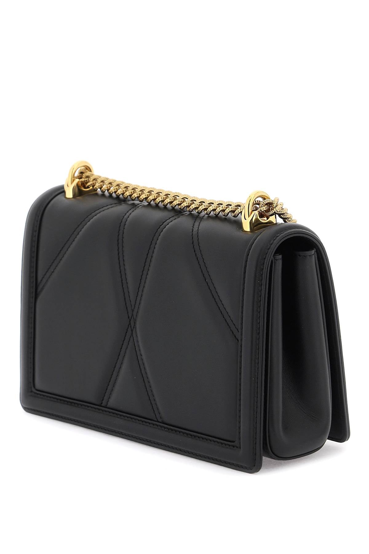 Dolce & Gabbana Medium Devotion Bag In Quilted Nappa Leather