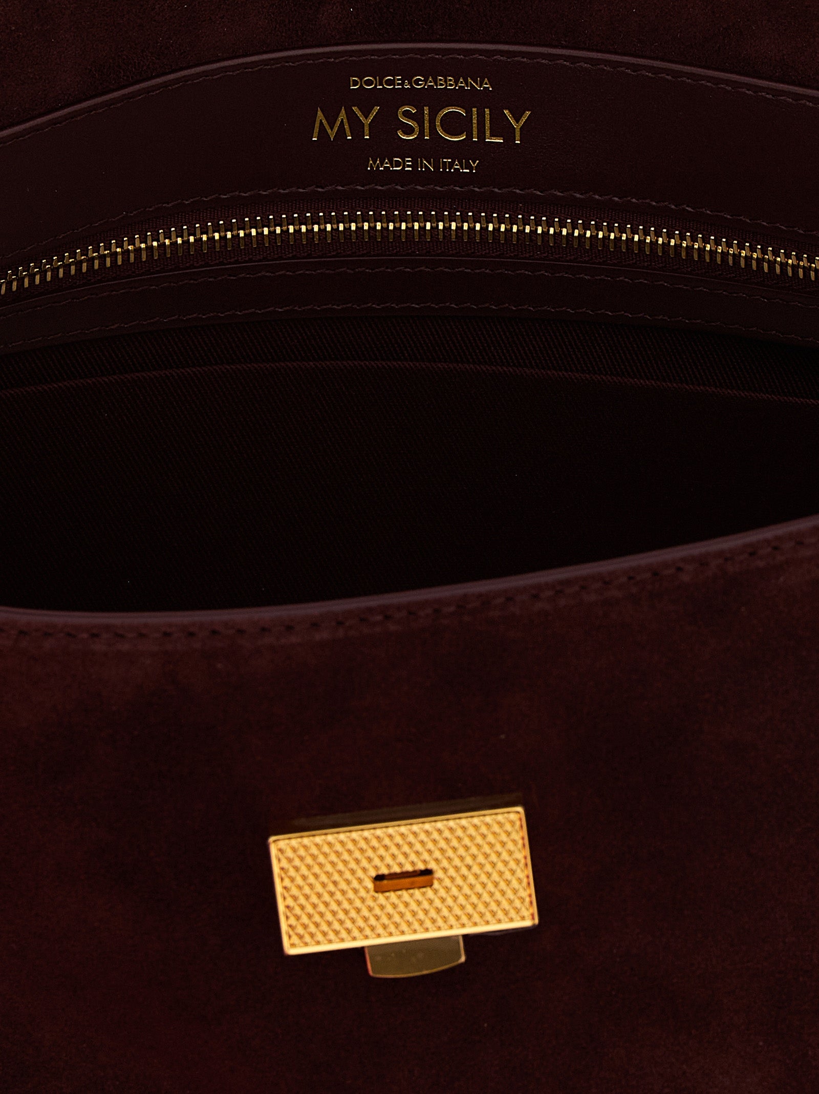 Dolce & Gabbana Medium Suede 'My Sicily' Handbag