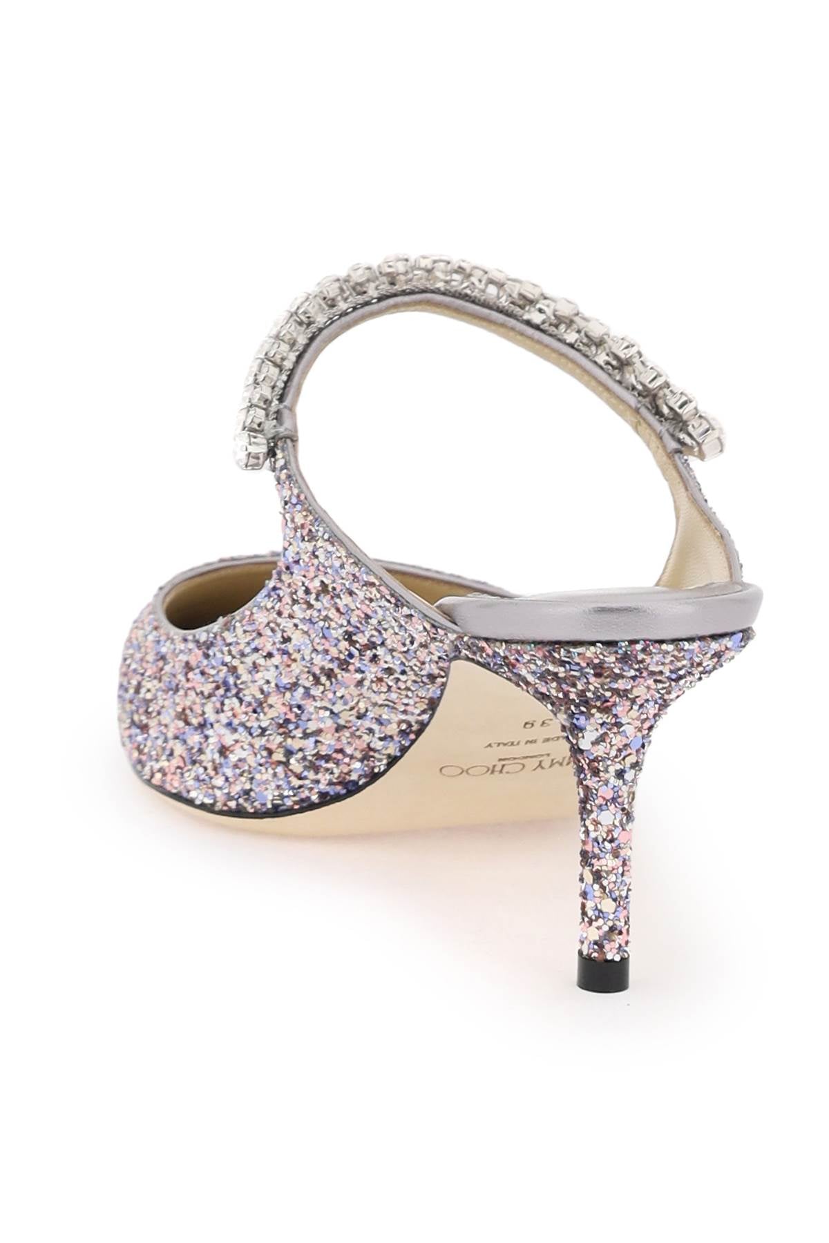 Jimmy Choo Bing 65 Glitter Mules