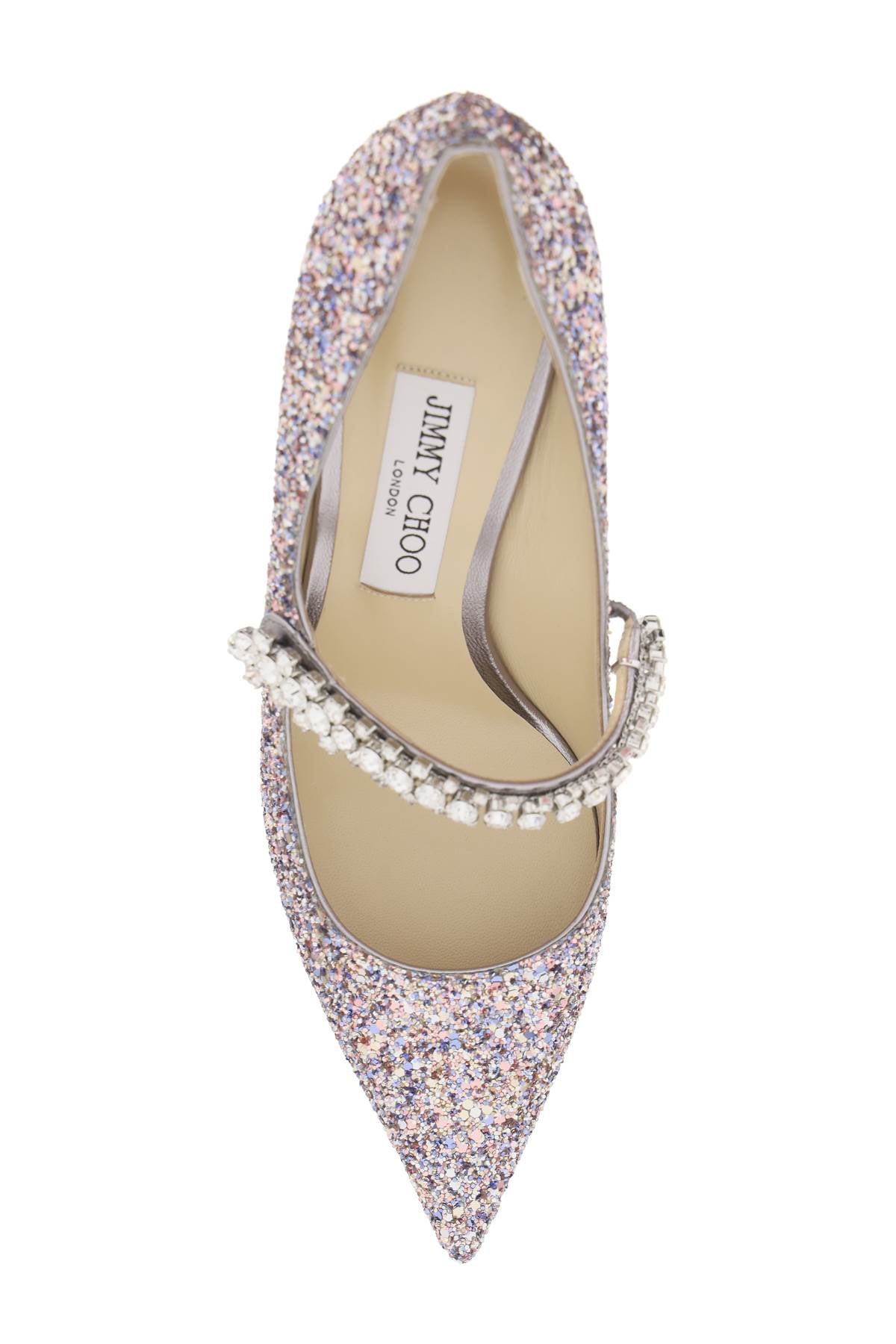 Jimmy Choo Bing 65 Pumps With Glitter And Crystals