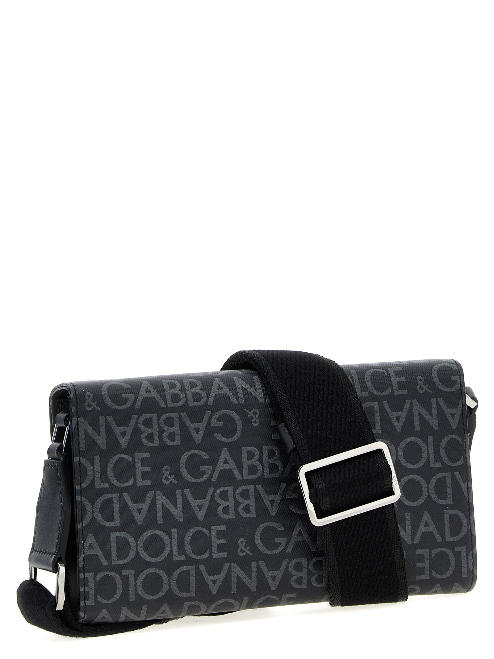 Dolce & Gabbana Coated Jacquard Crossbody Bag