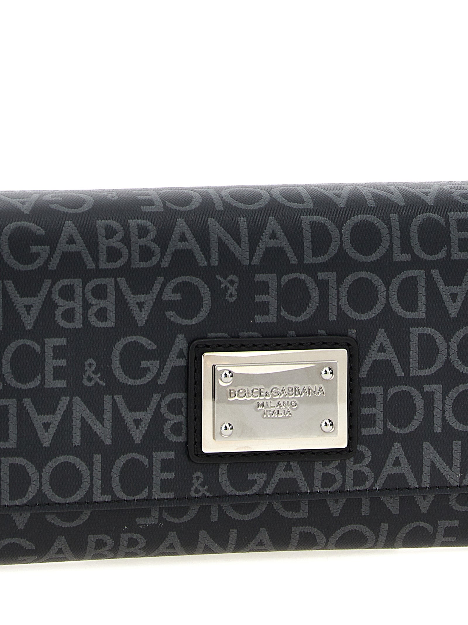 Dolce & Gabbana Coated Jacquard Crossbody Bag