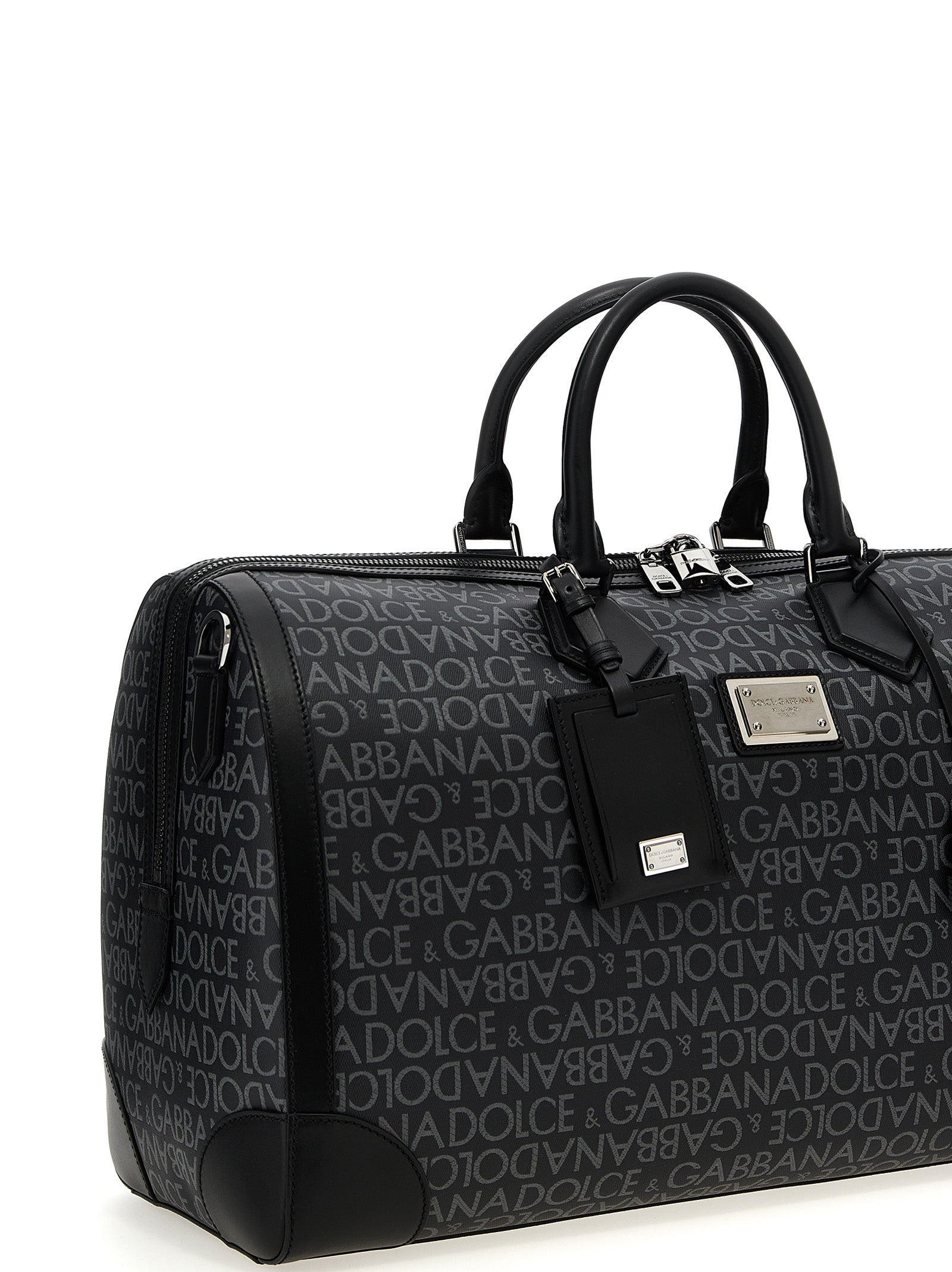 Dolce & Gabbana Smeared Jacquard Duffel Bag