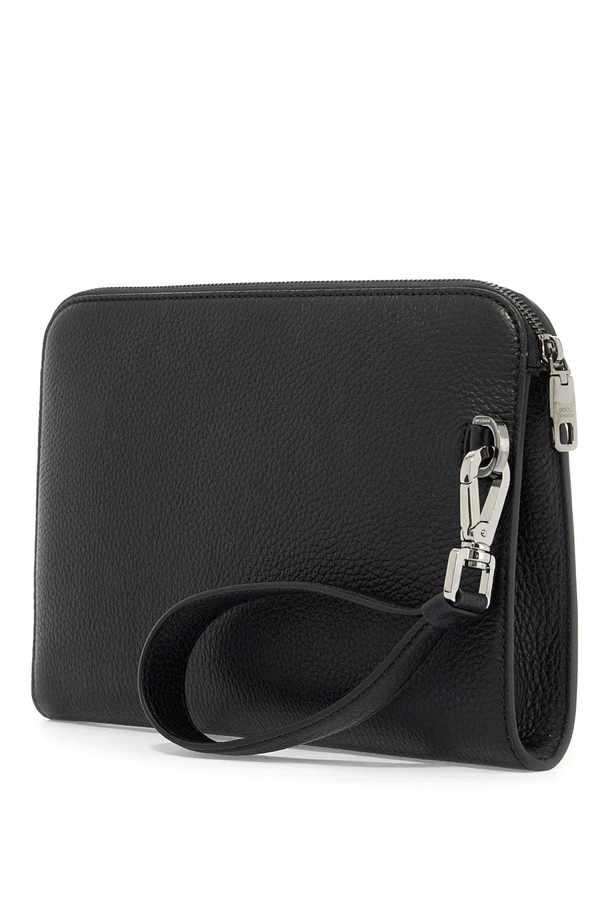 Dolce & Gabbana Embossed Leather Media Pouch