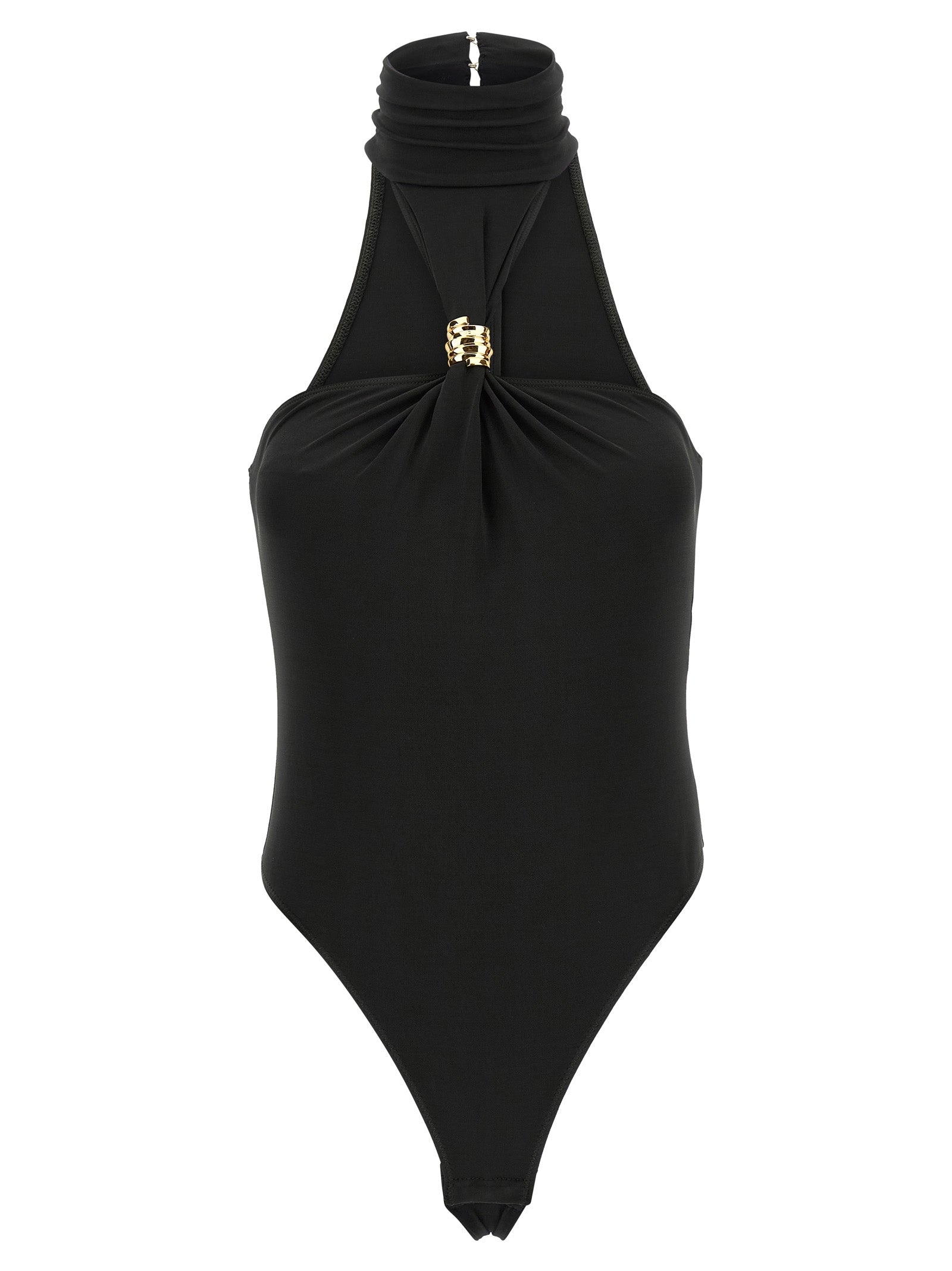 Elisabetta Franchi Jewel Detail Bodysuit