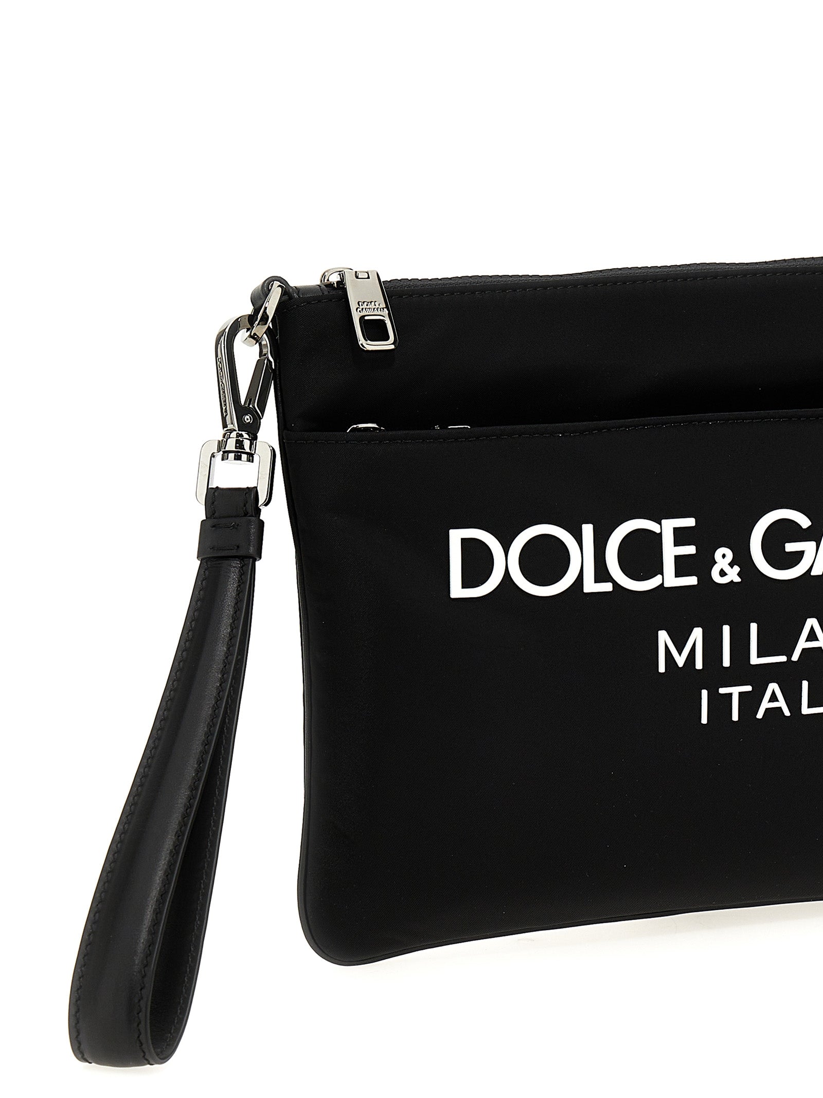 Dolce & Gabbana Logo Print Clutch Bag