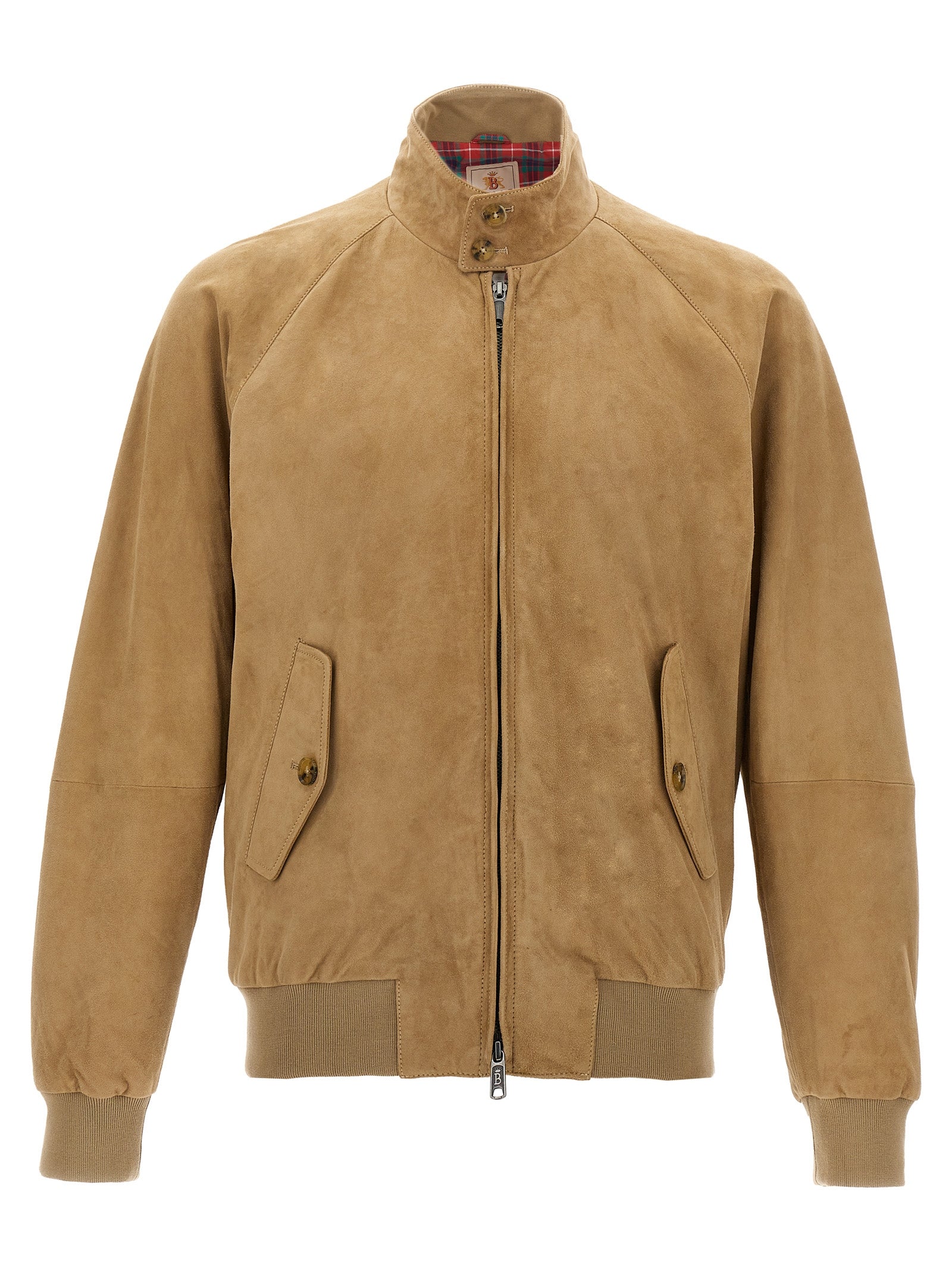 Baracuta Suede Bomber Jacket