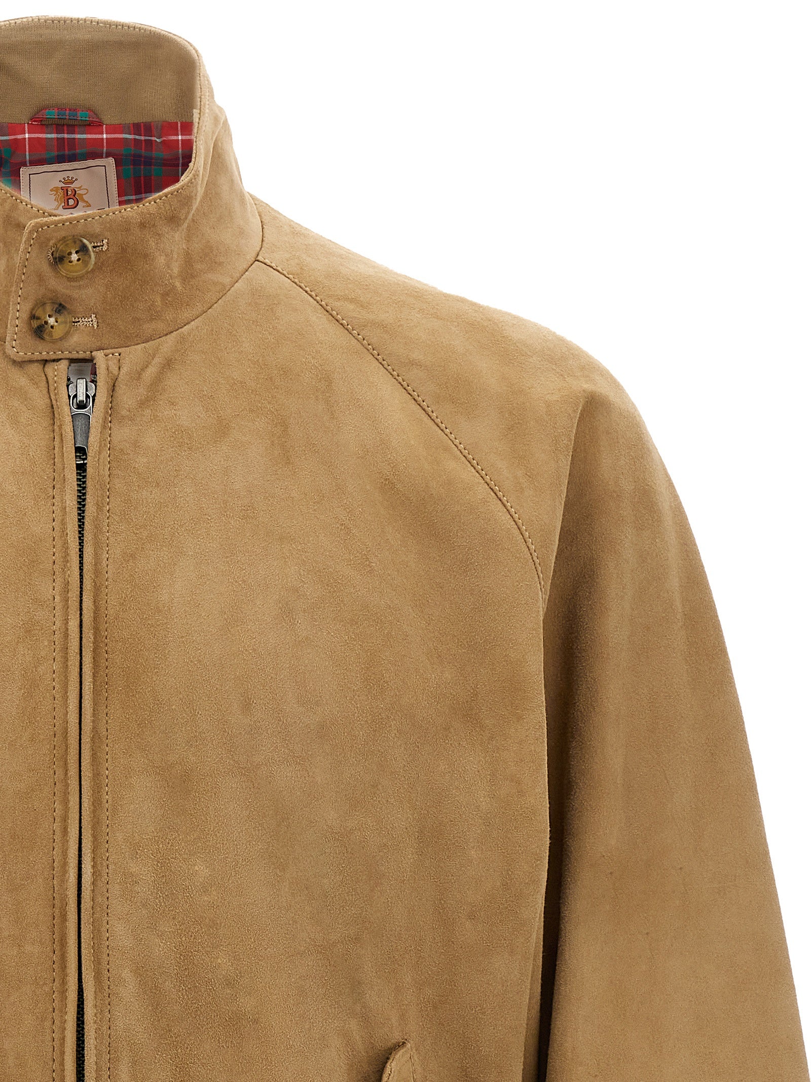 Baracuta Suede Bomber Jacket