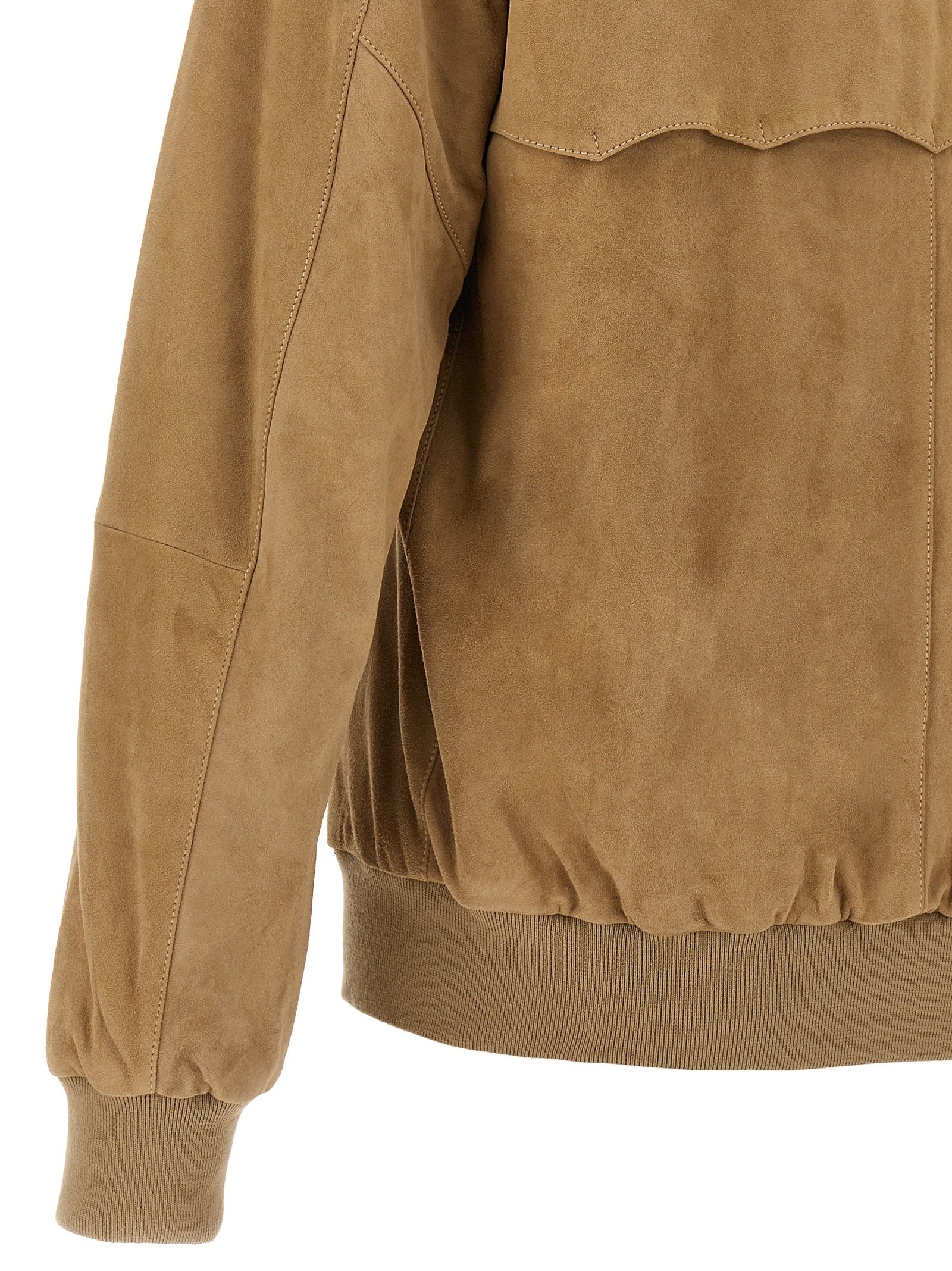 Baracuta Suede Bomber Jacket