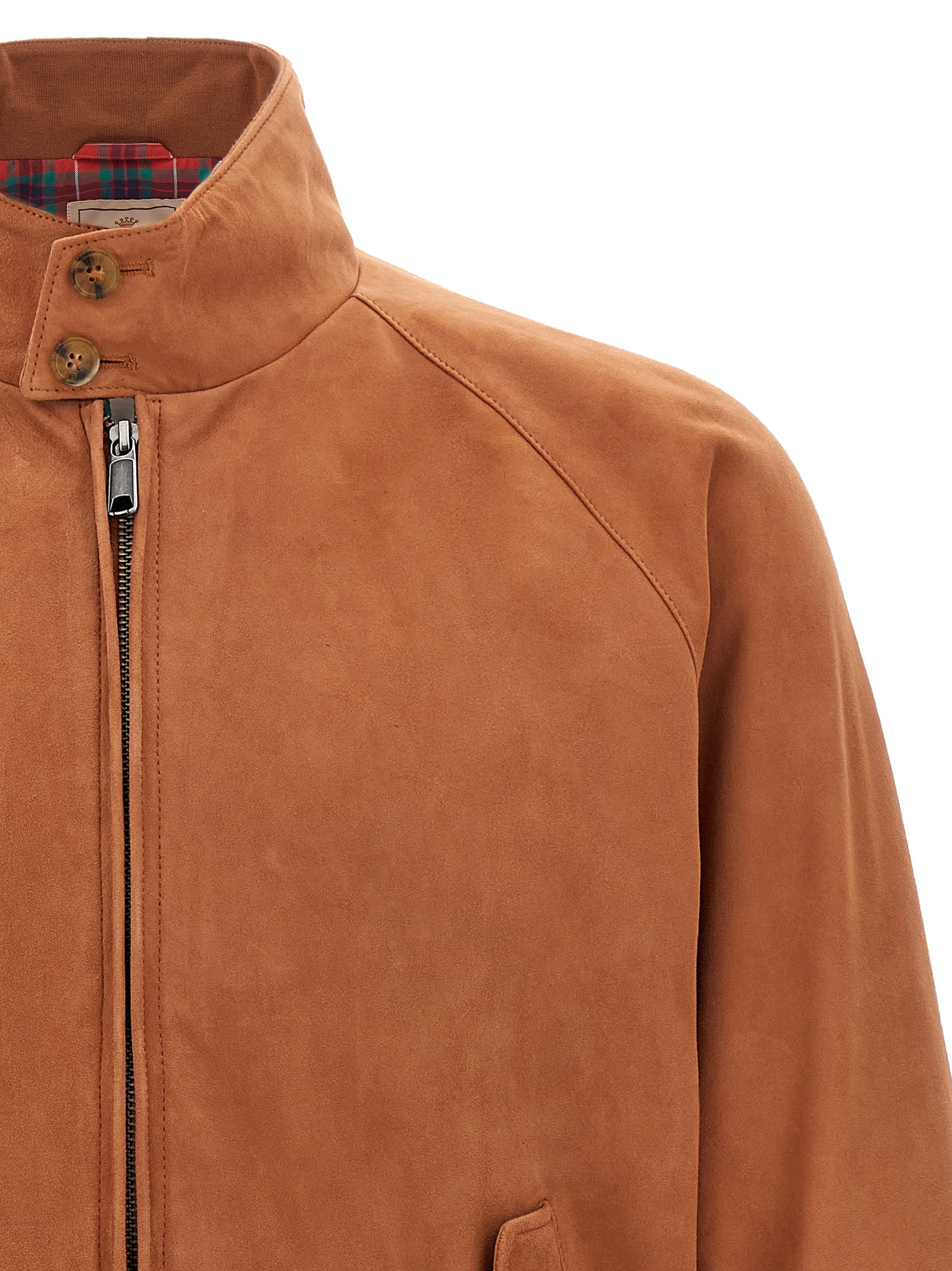 Baracuta Suede Bomber Jacket