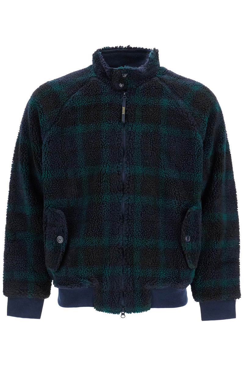 Baracuta Curly Fleece G9 Jacket In Blue