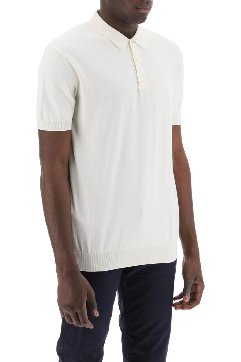 Baracuta Short-Sleeved Cotton Polo Shirt For White