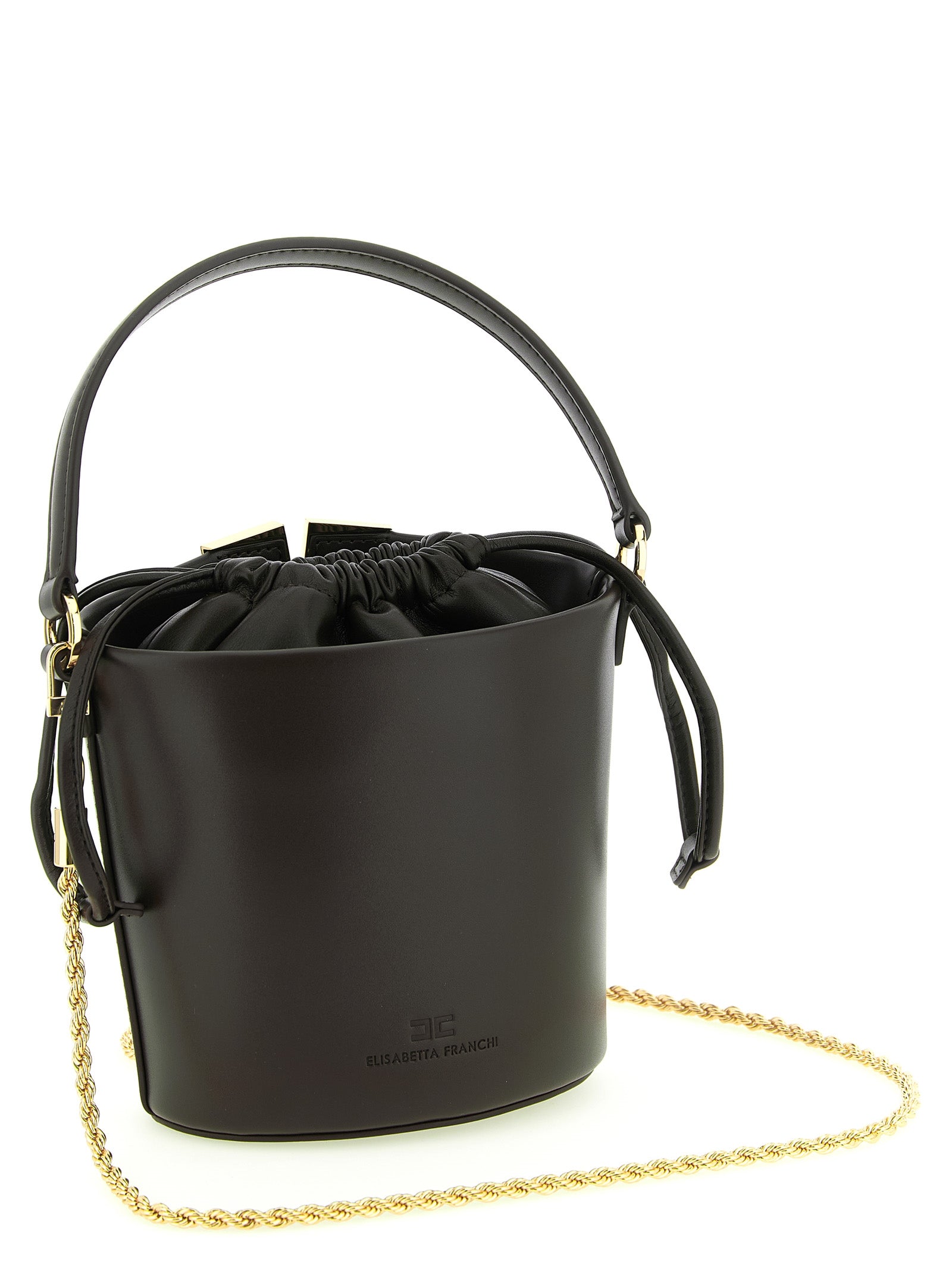 Elisabetta Franchi Logo Bucket Bag