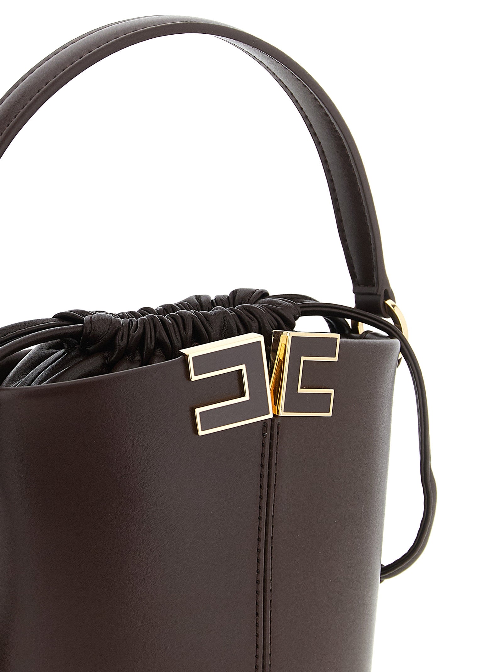 Elisabetta Franchi Logo Bucket Bag