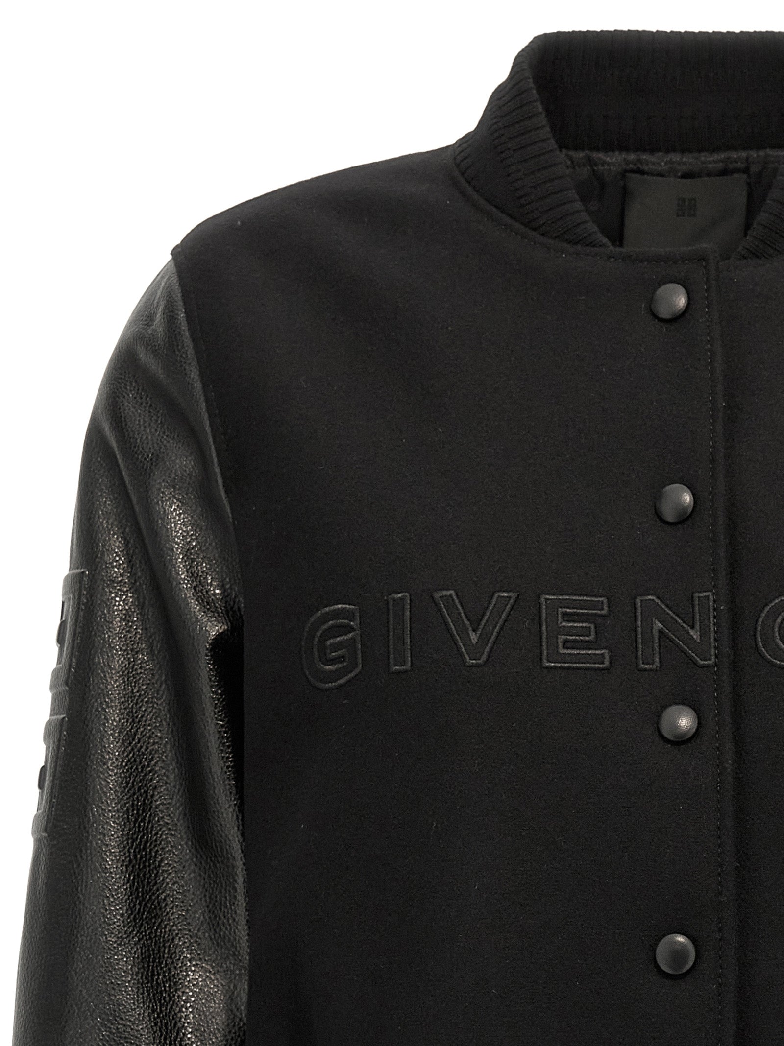 Givenchy Cropped Logo Bomber Jacket