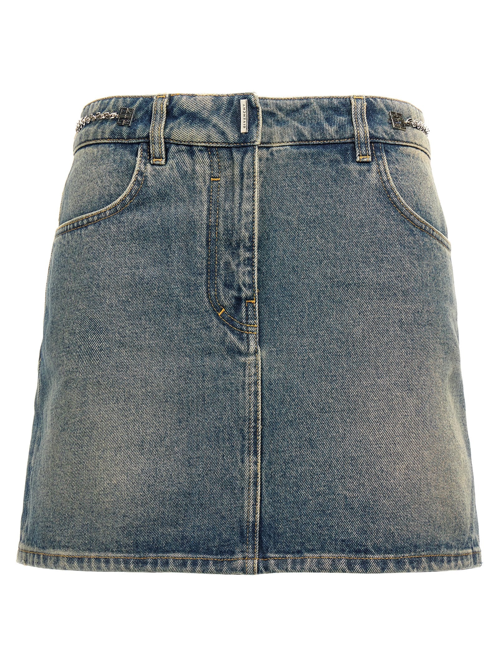 Givenchy Denim Mini Skirt