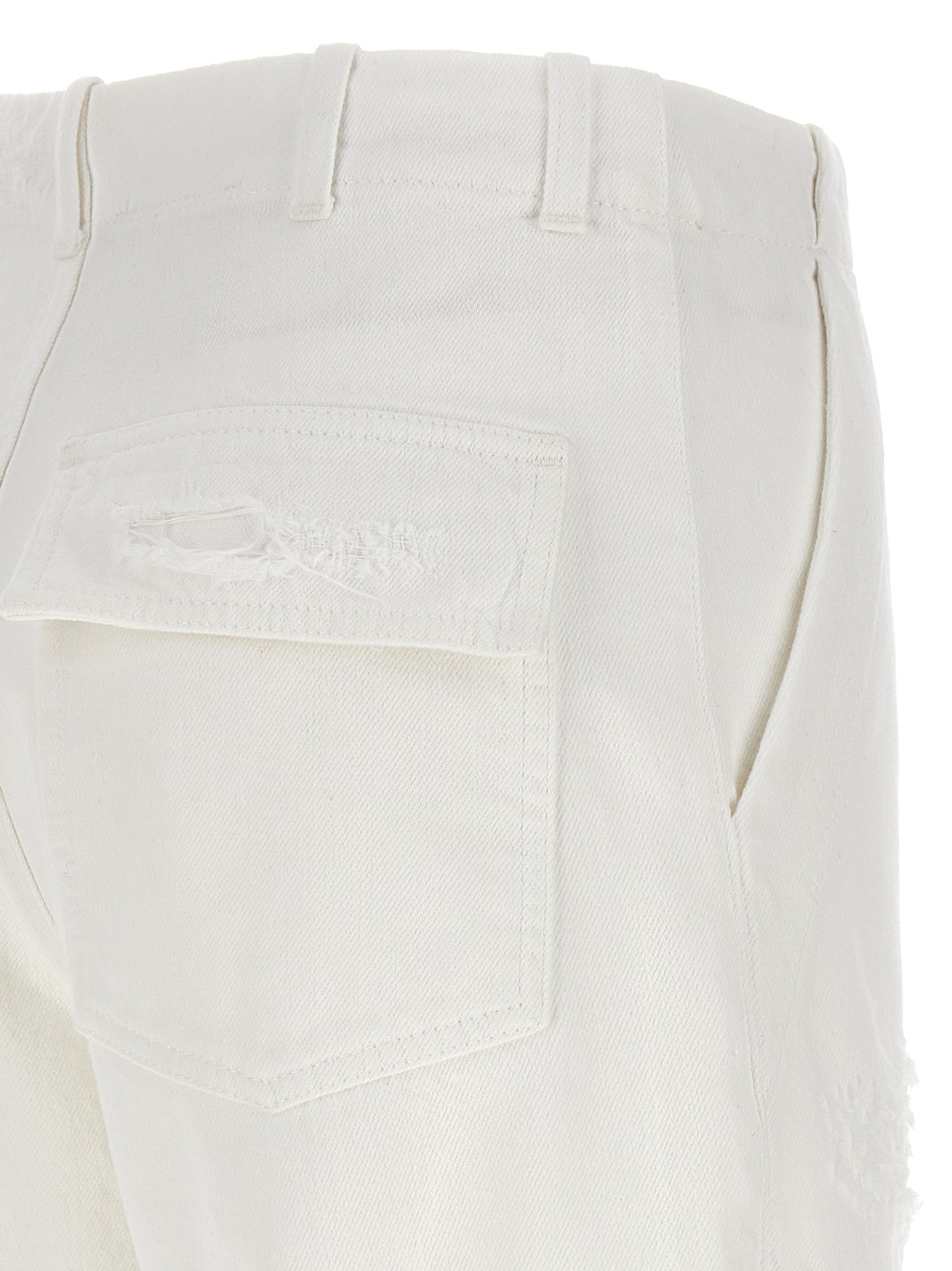 Givenchy Destroyed Denim Bermuda Shorts