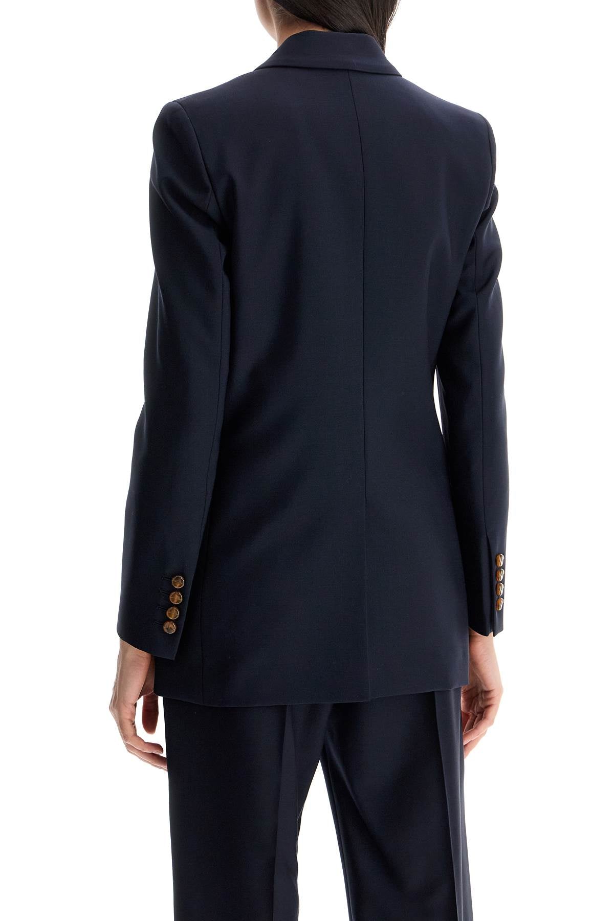 Blaze Milano Navy Blue Virgin Wool Single-Breasted Blazer