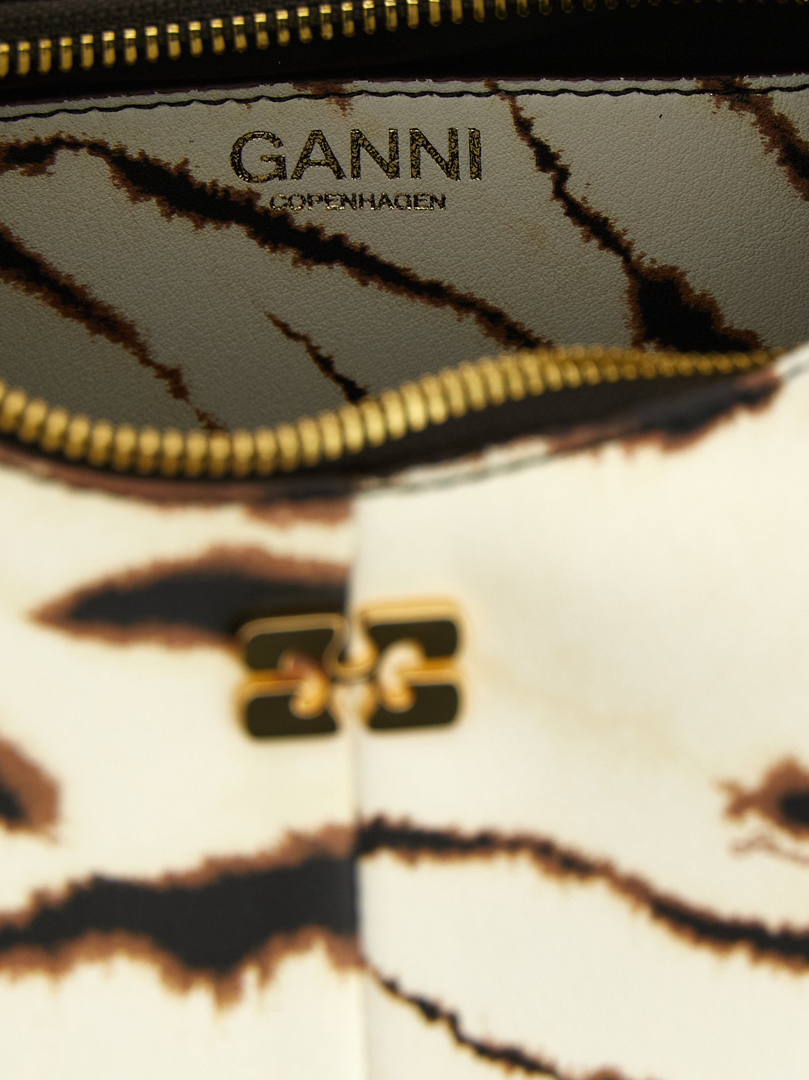Ganni 'Mini Hobo Zebra' Handbag