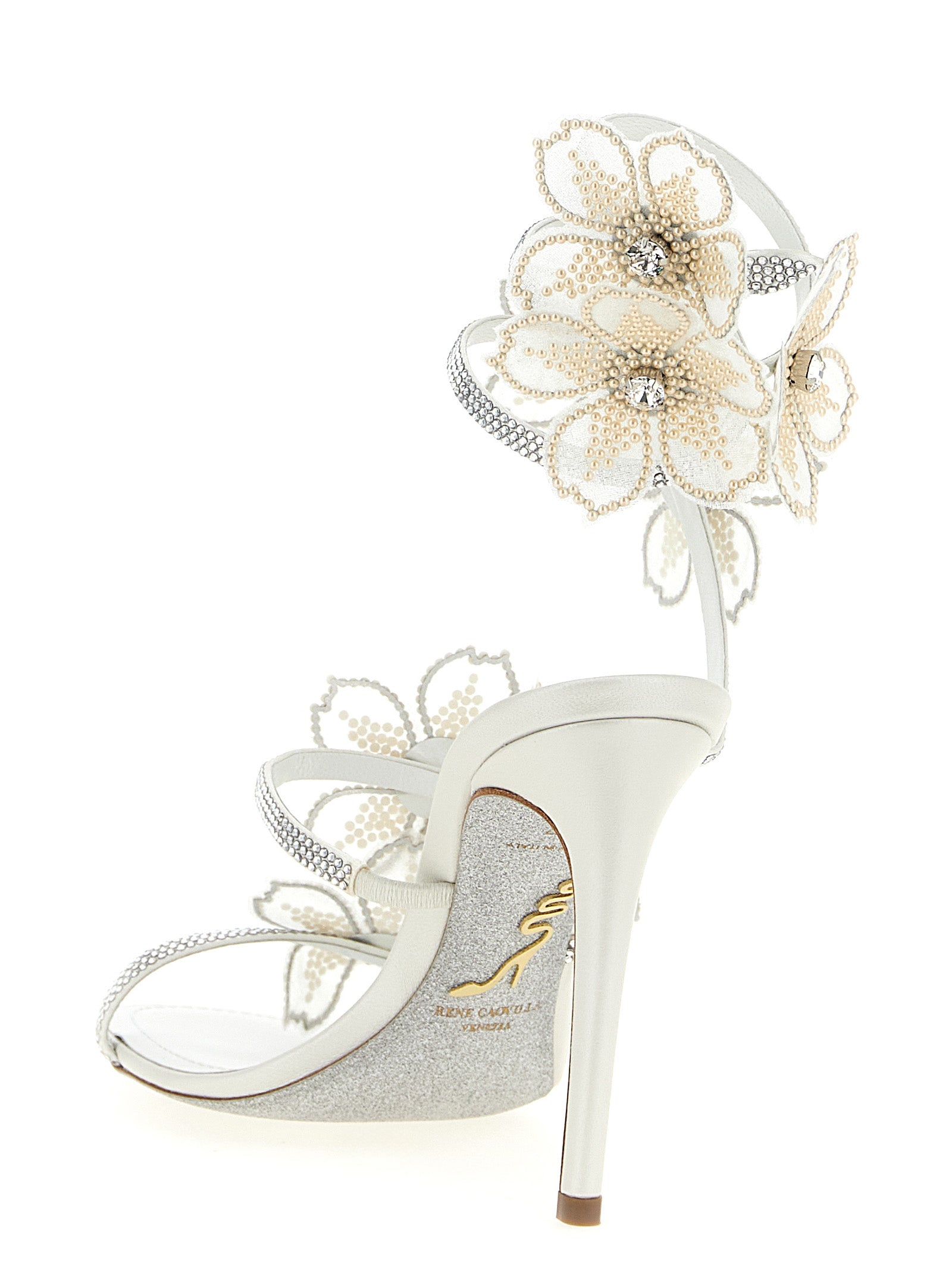 René Caovilla 'Peach Flower' Sandals