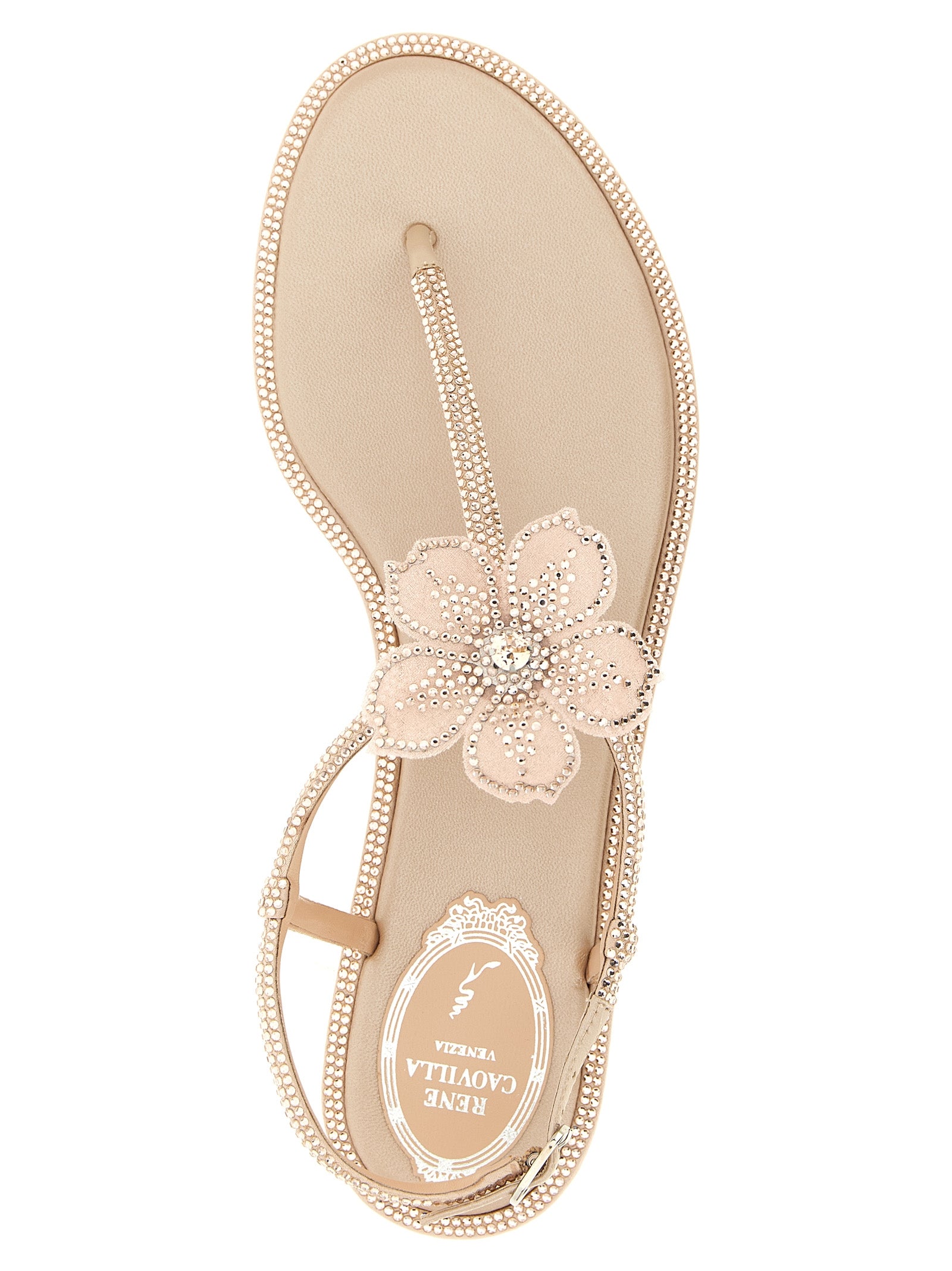 René Caovilla 'Peach Flower' Sandals