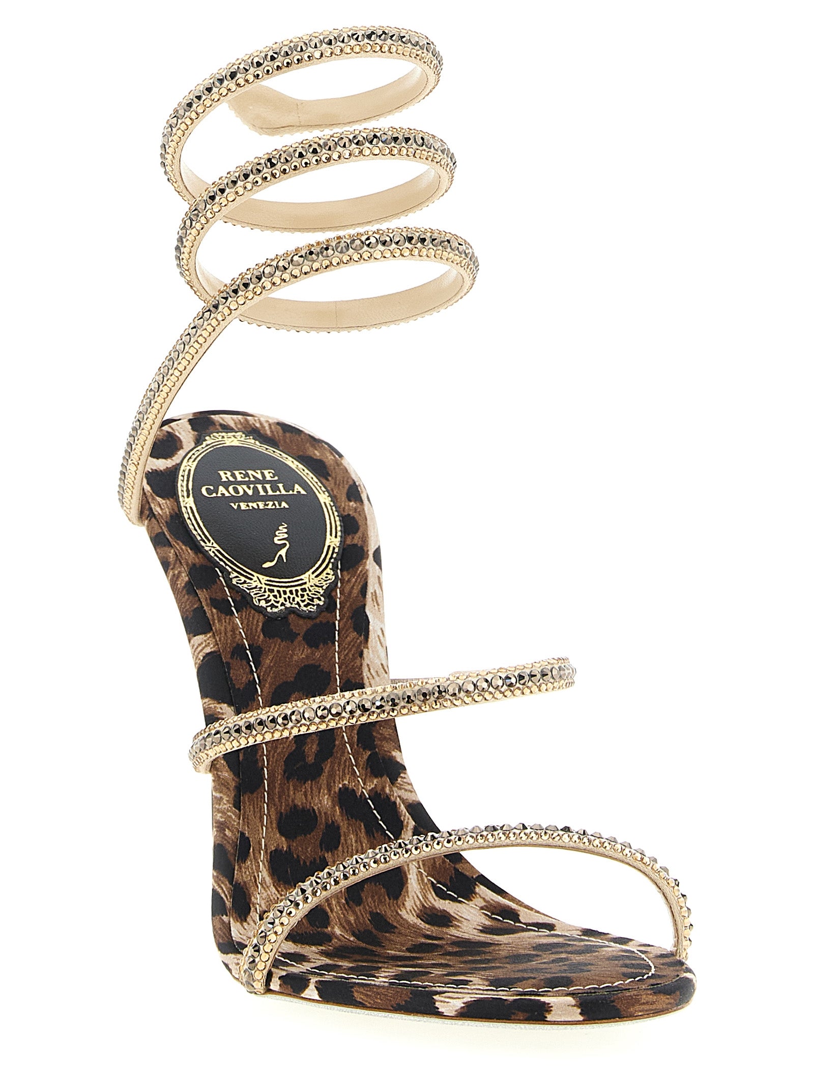 René Caovilla 'Cleo Leopard' Sandals