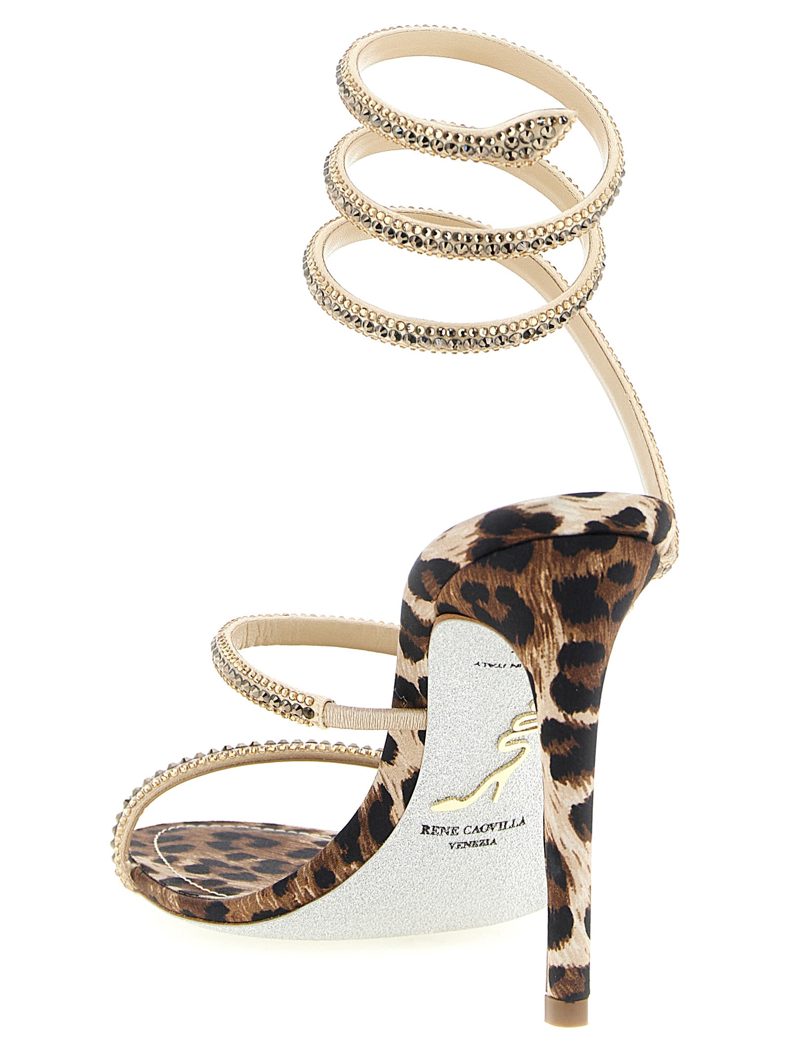 René Caovilla 'Cleo Leopard' Sandals