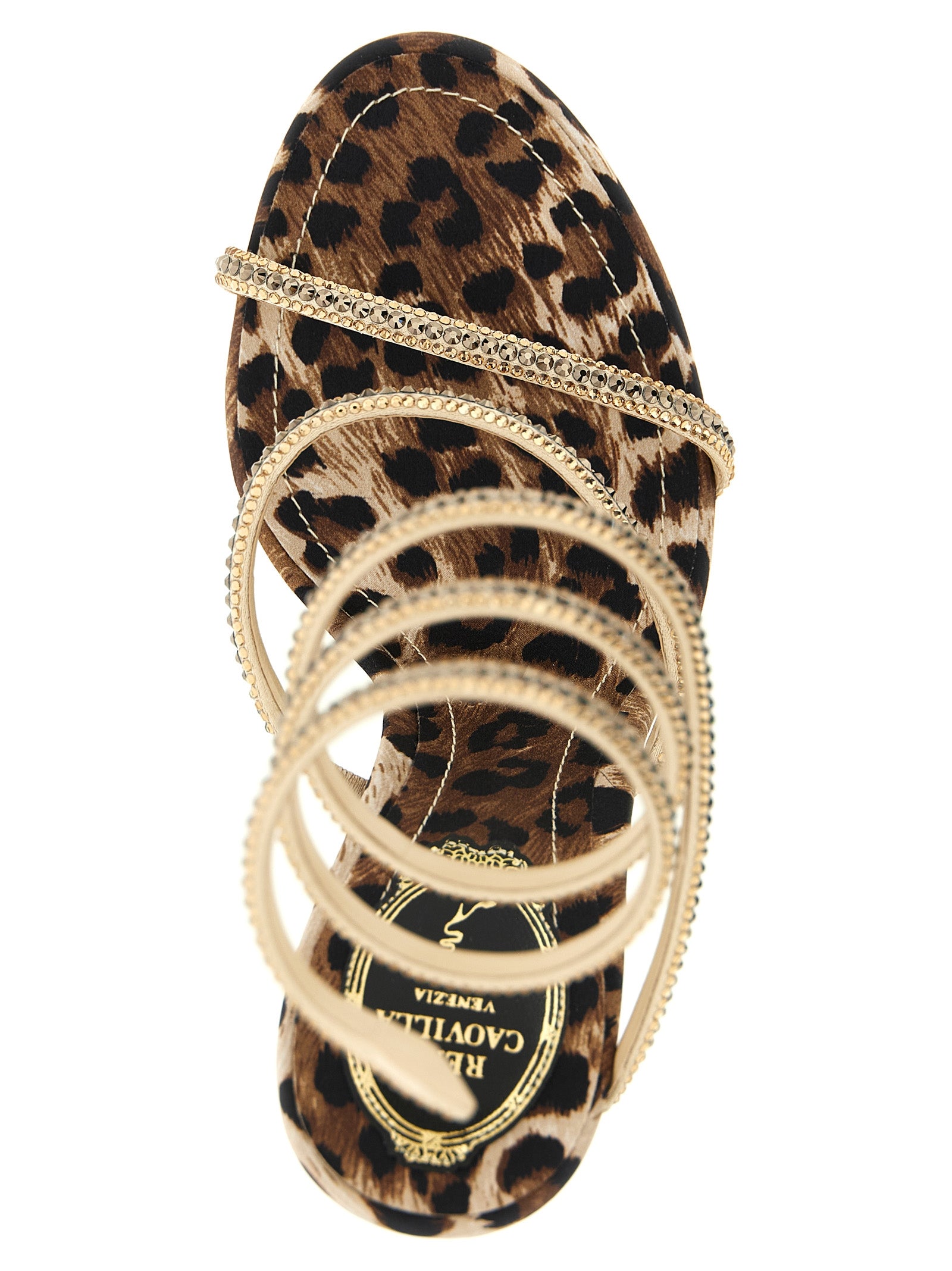 René Caovilla 'Cleo Leopard' Sandals