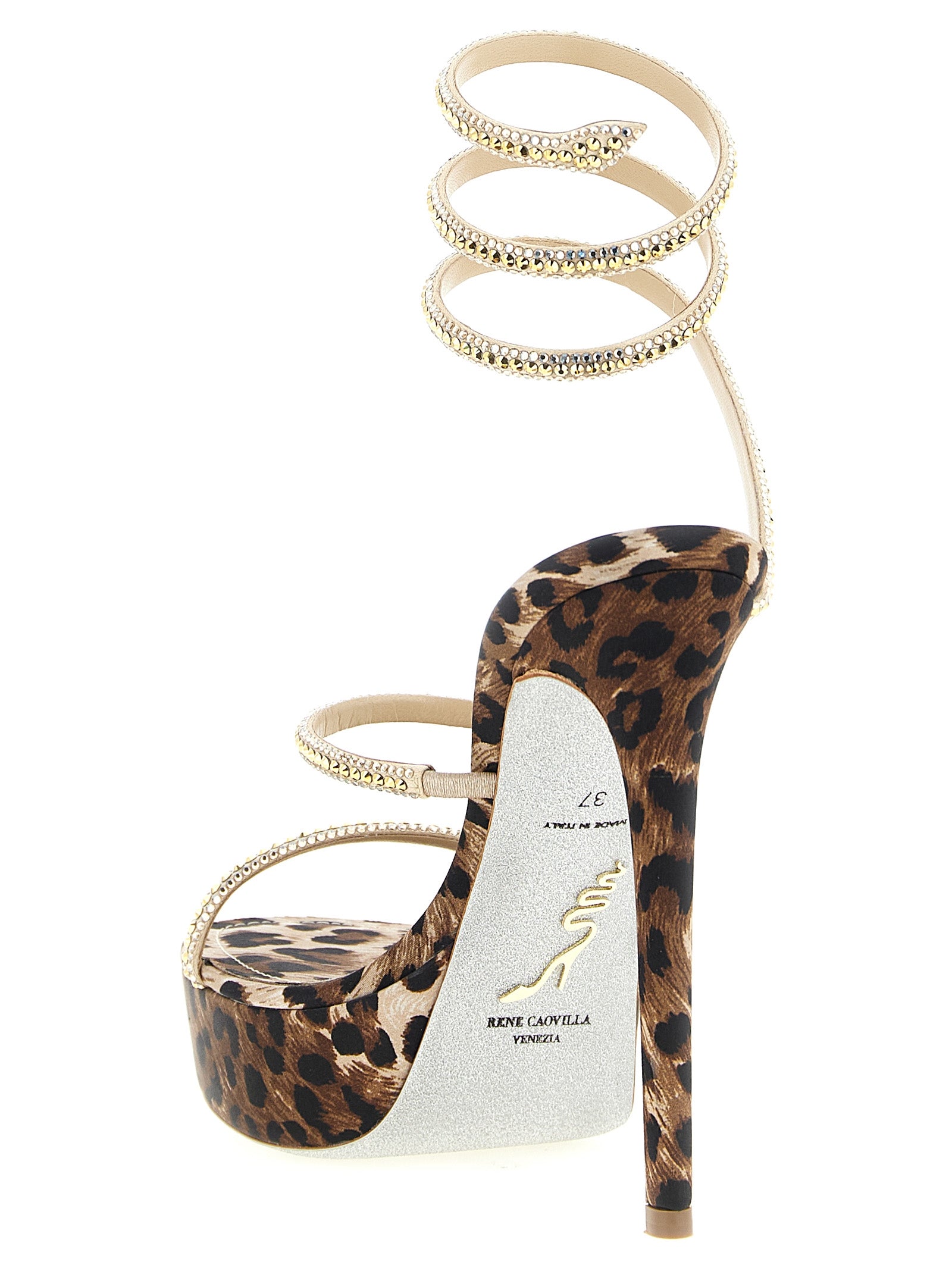 René Caovilla 'Cleo Leopard' Sandals