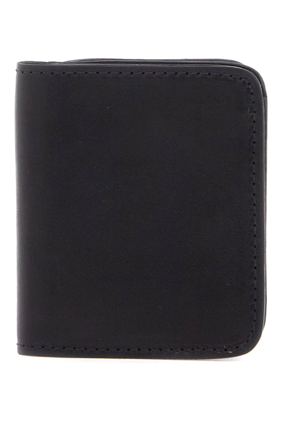 Guidi Black Kangaroo Leather Wallet For Men With Snap Closure And Compartments