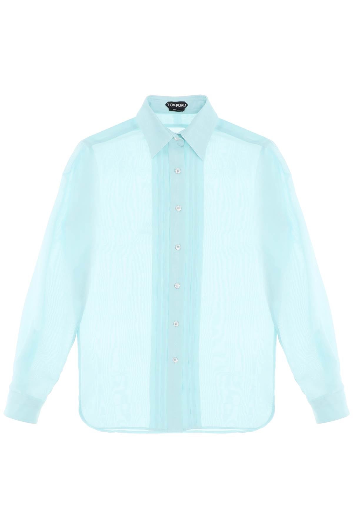 Tom Ford Silk Shirt With Plastron