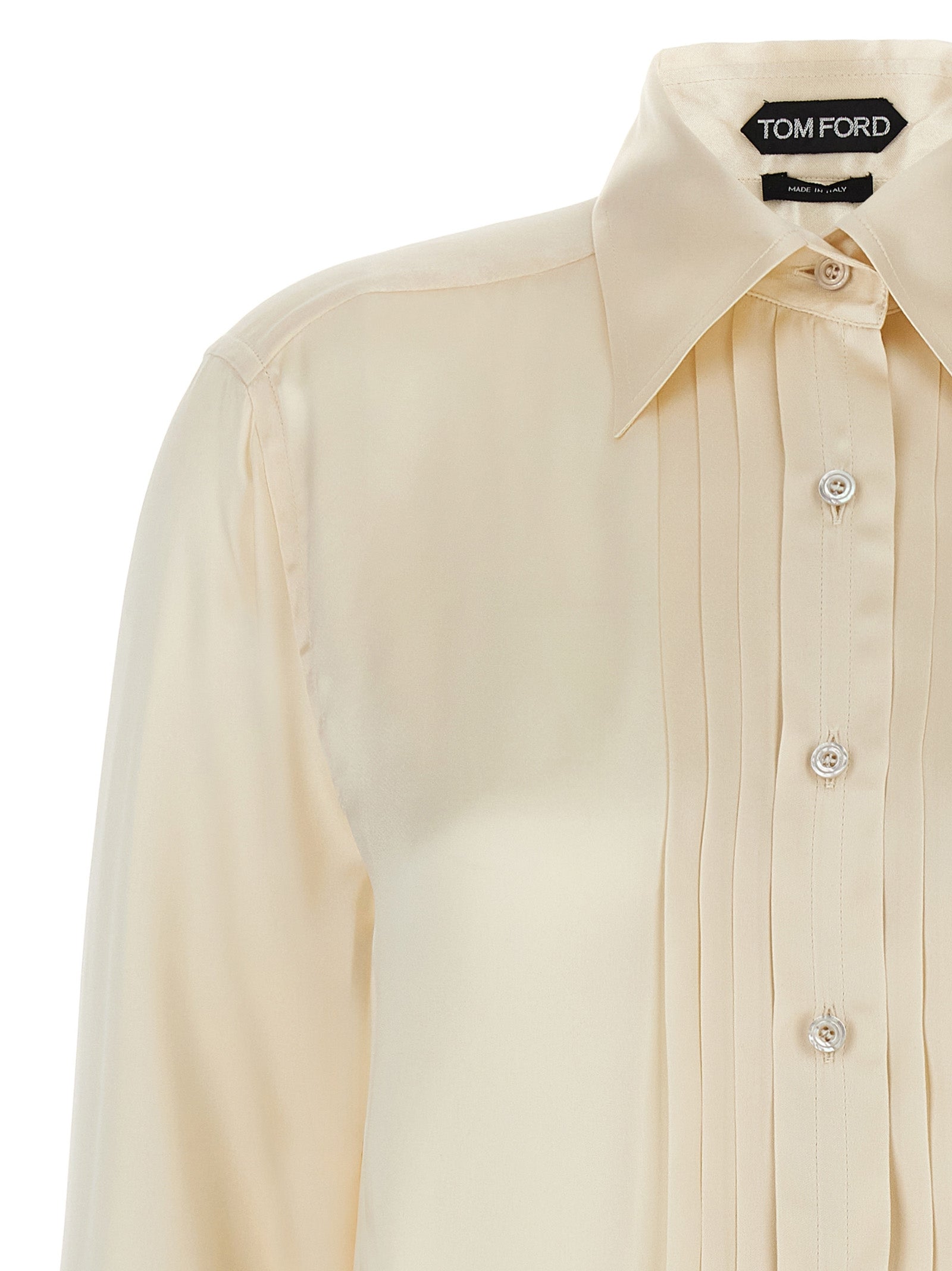 Tom Ford Pleated Plastron Shirt