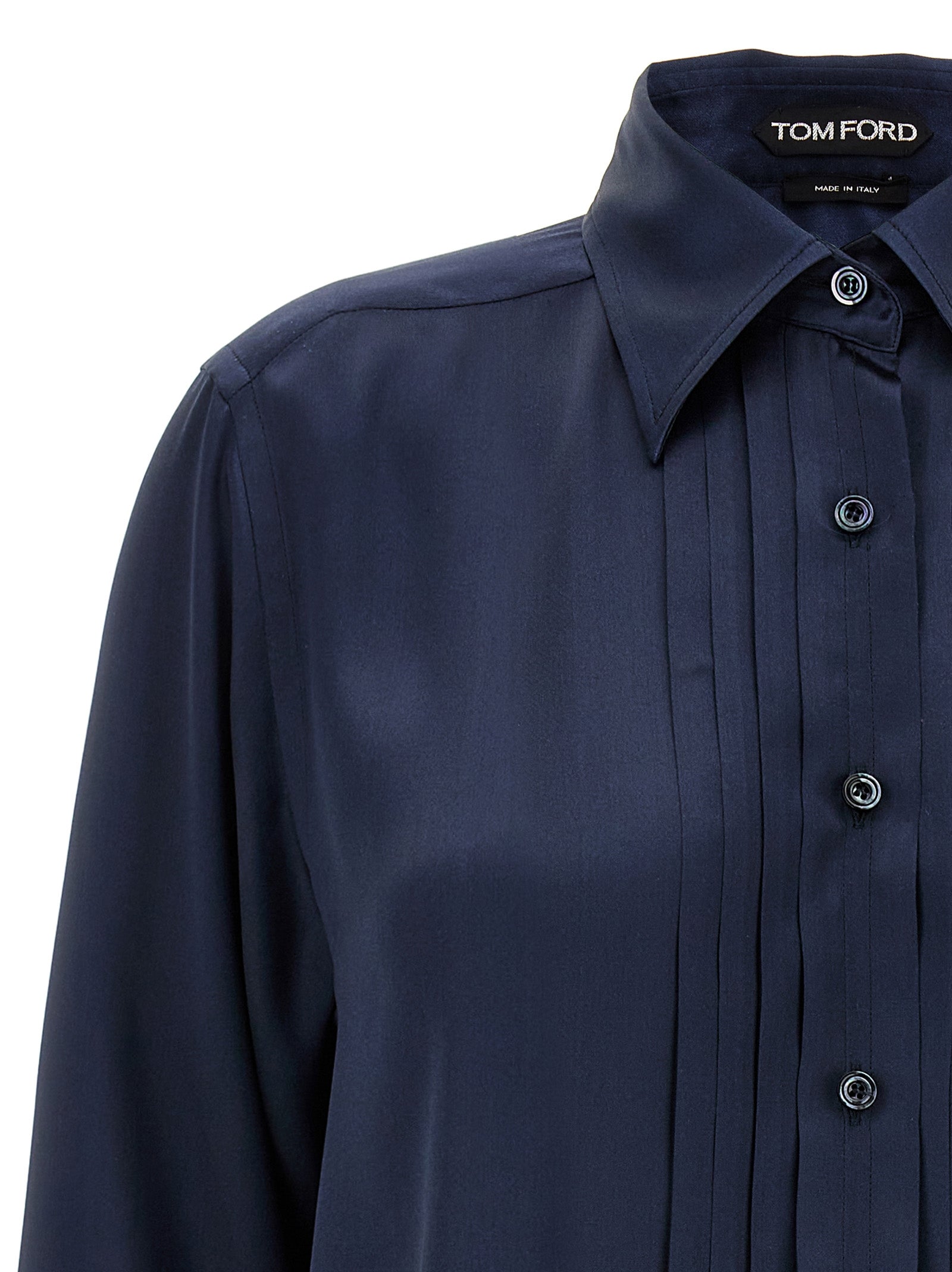 Tom Ford Pleated Plastron Shirt