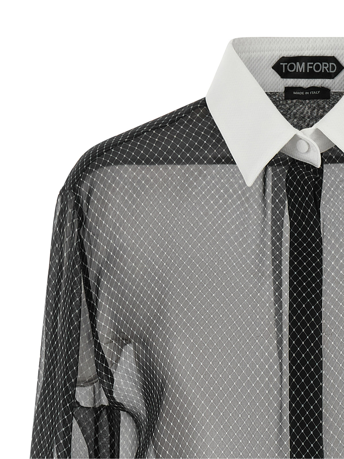 Tom Ford Lozenge Chiffon Shirt