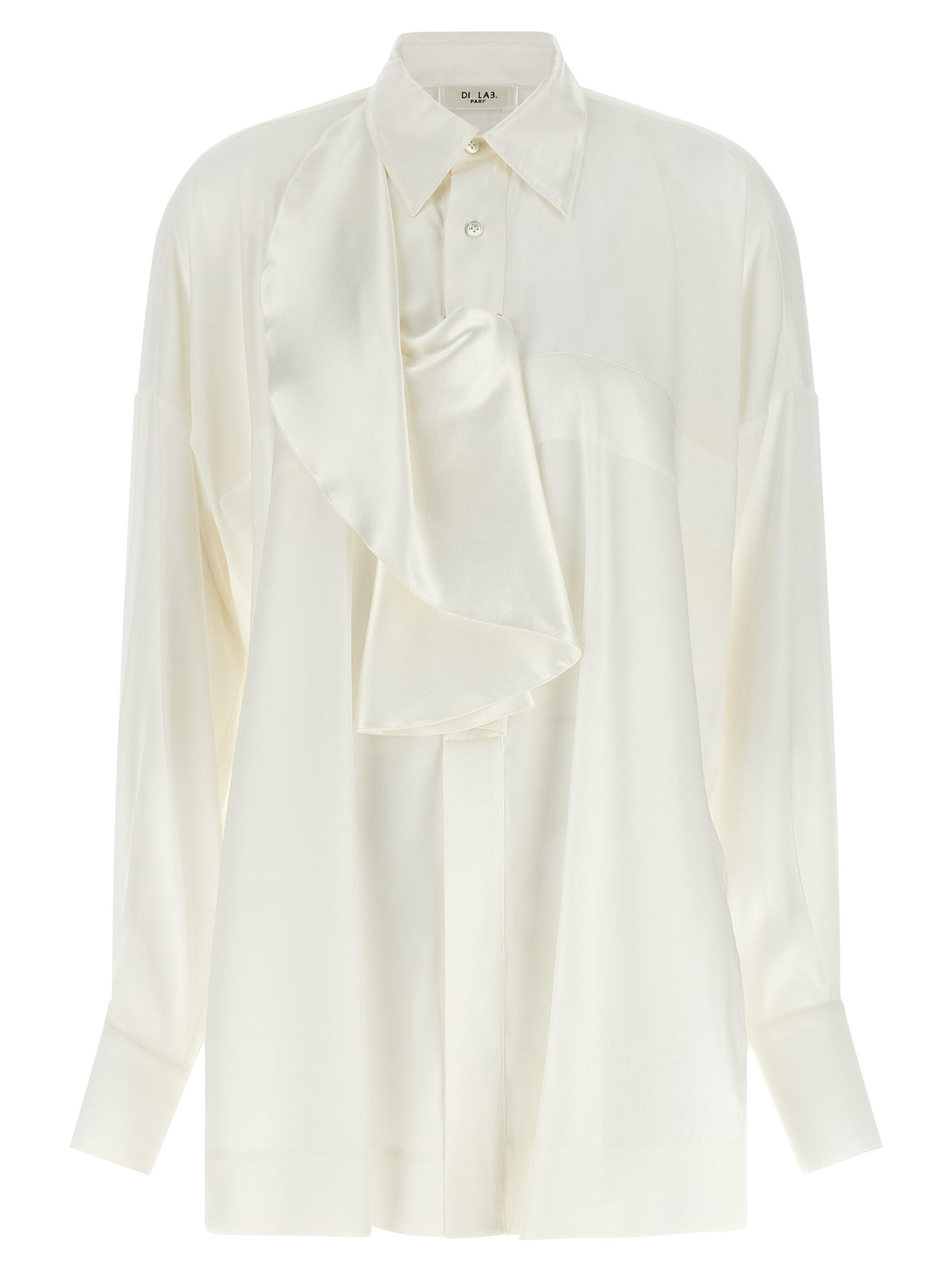 Di.La3 Pari' White Jabot Shirt