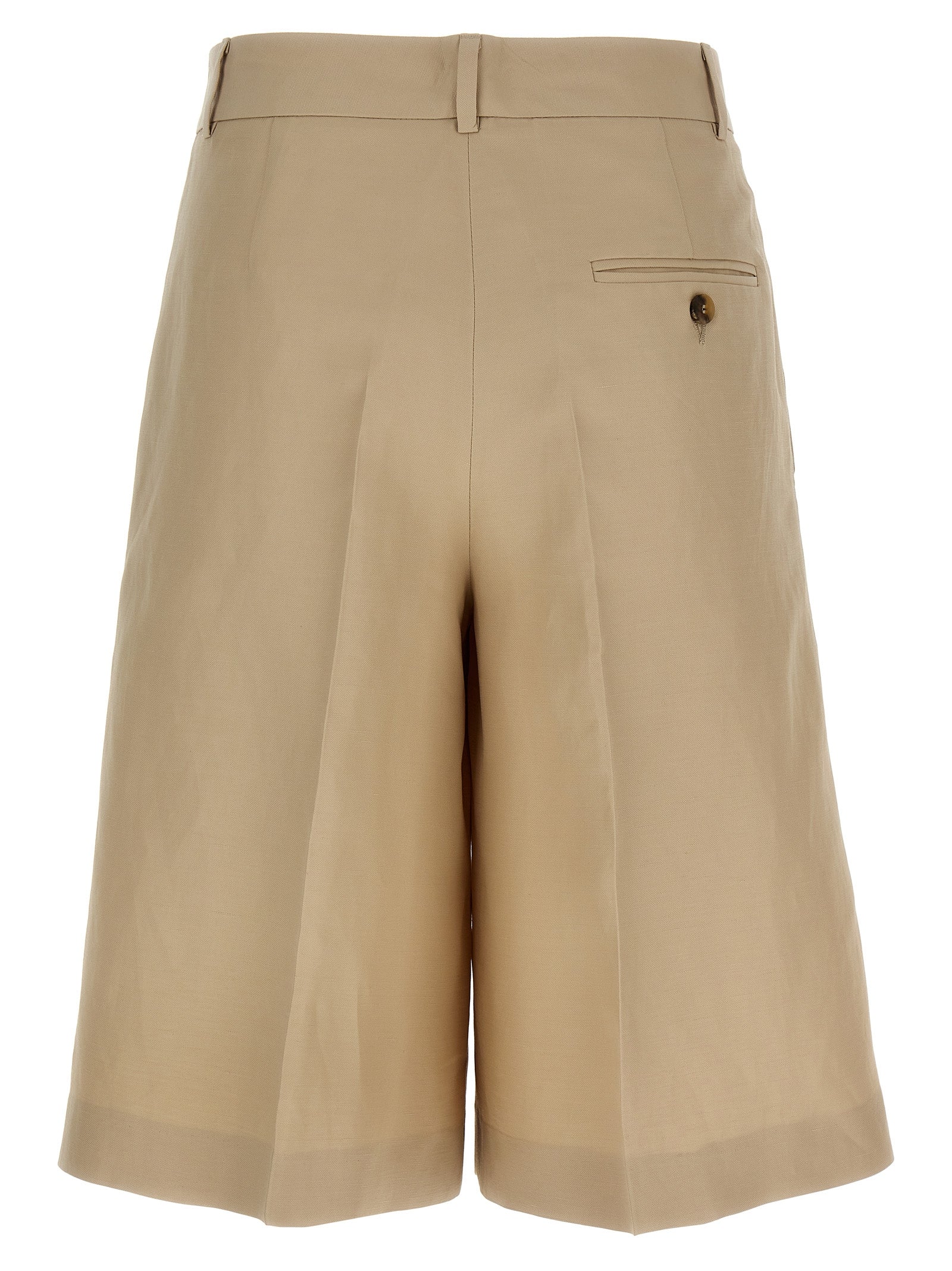 Alberto Biani Linen Bermuda Shorts