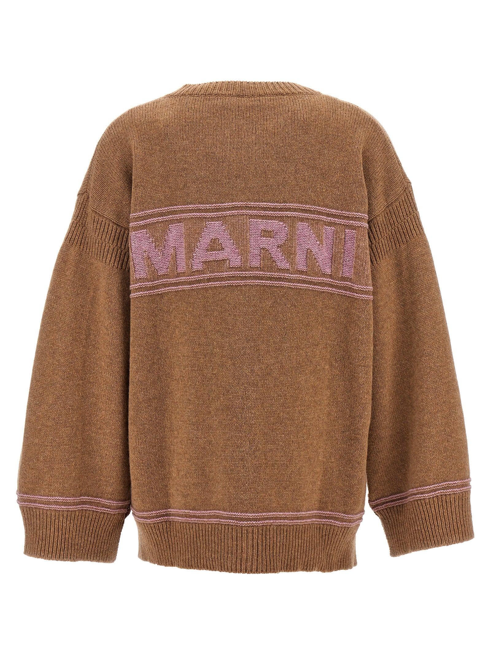 Marni Logo Intarsia Cardigan