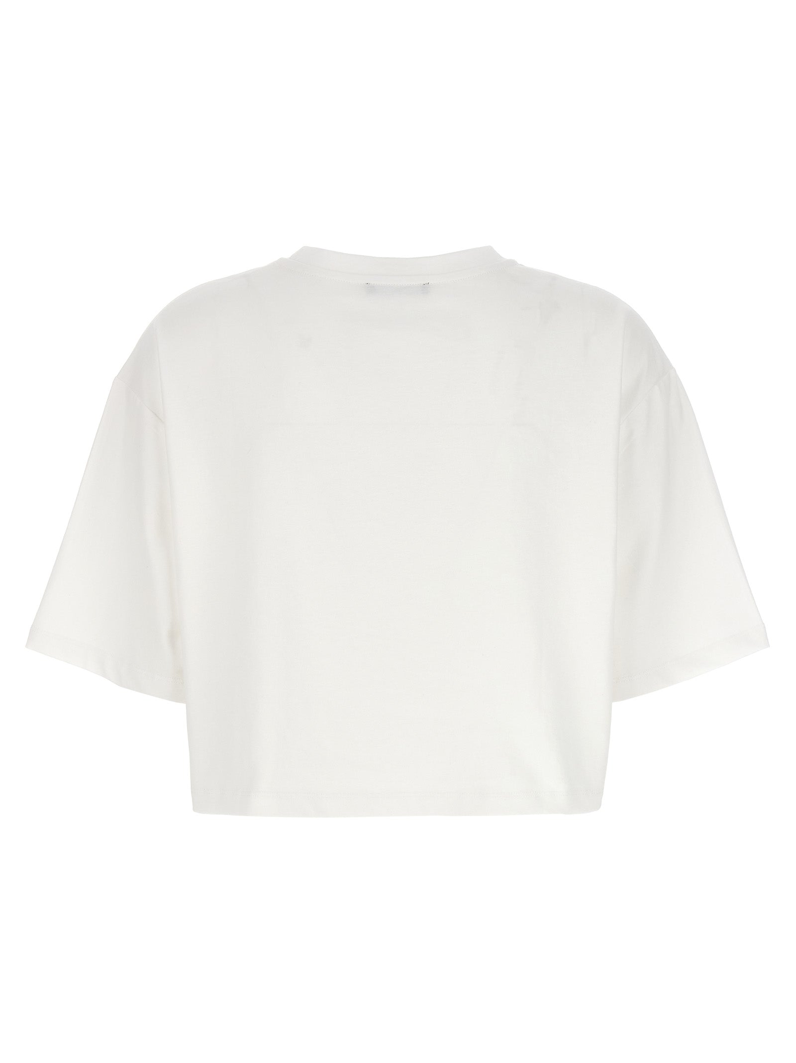 Balmain Logo Cropped T-Shirt