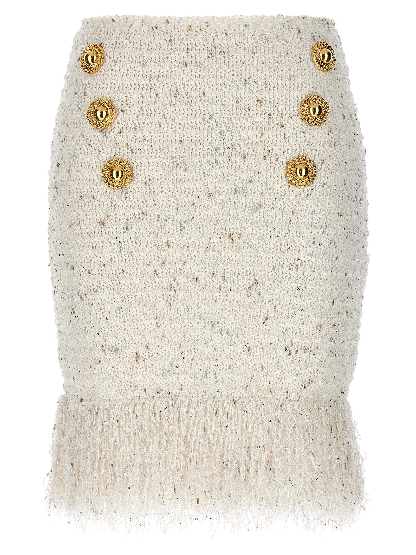 Balmain 'Fringed Tweed' Skirt