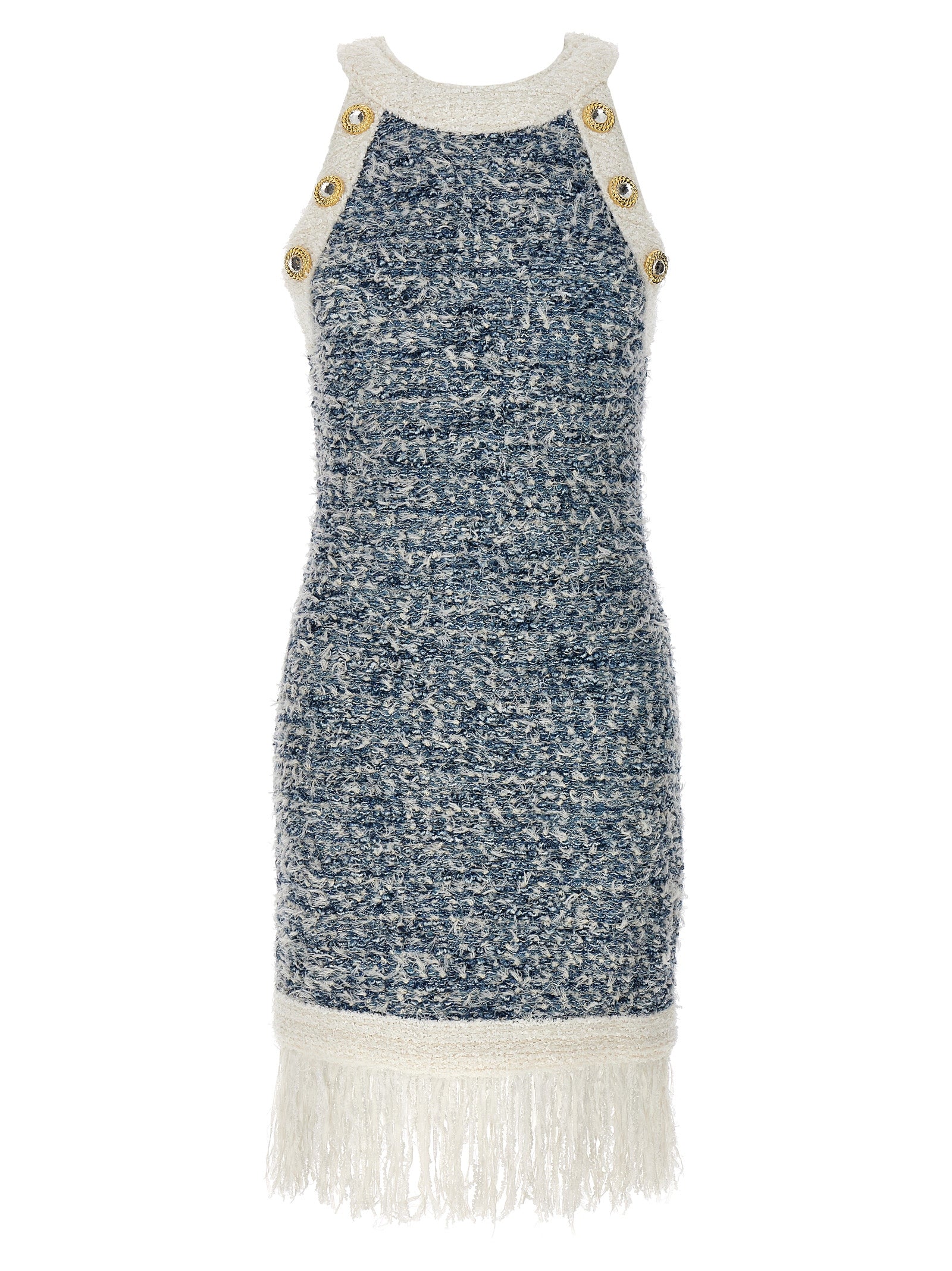 Balmain 'Fringed Tweed' Dress